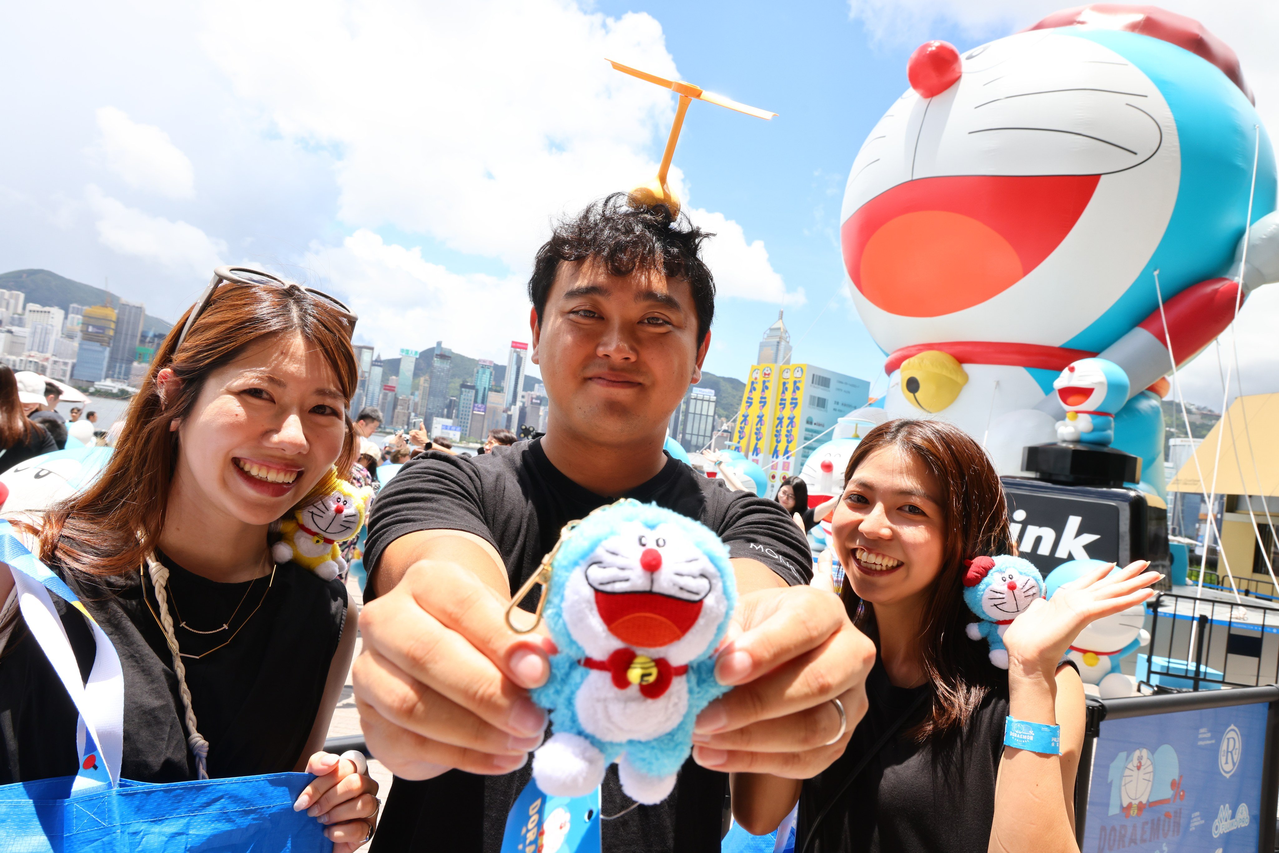 Japanese tourists in Hong Kong visit a Doraemon exhibition in July. Photo: Dickson Lee