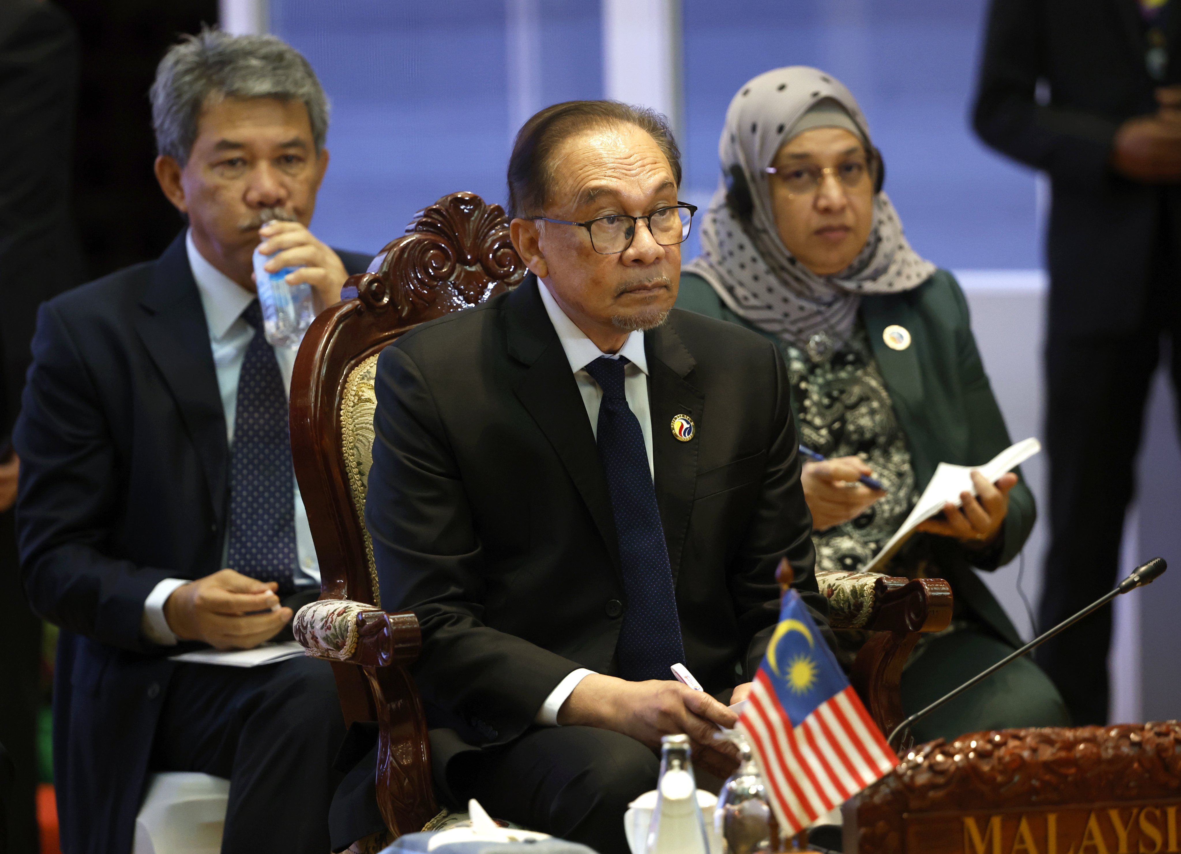 Malaysia’s Prime Minister Anwar Ibrahim at the 45th Asean summit in Vientiane, Laos. Photo: EPA-EFE