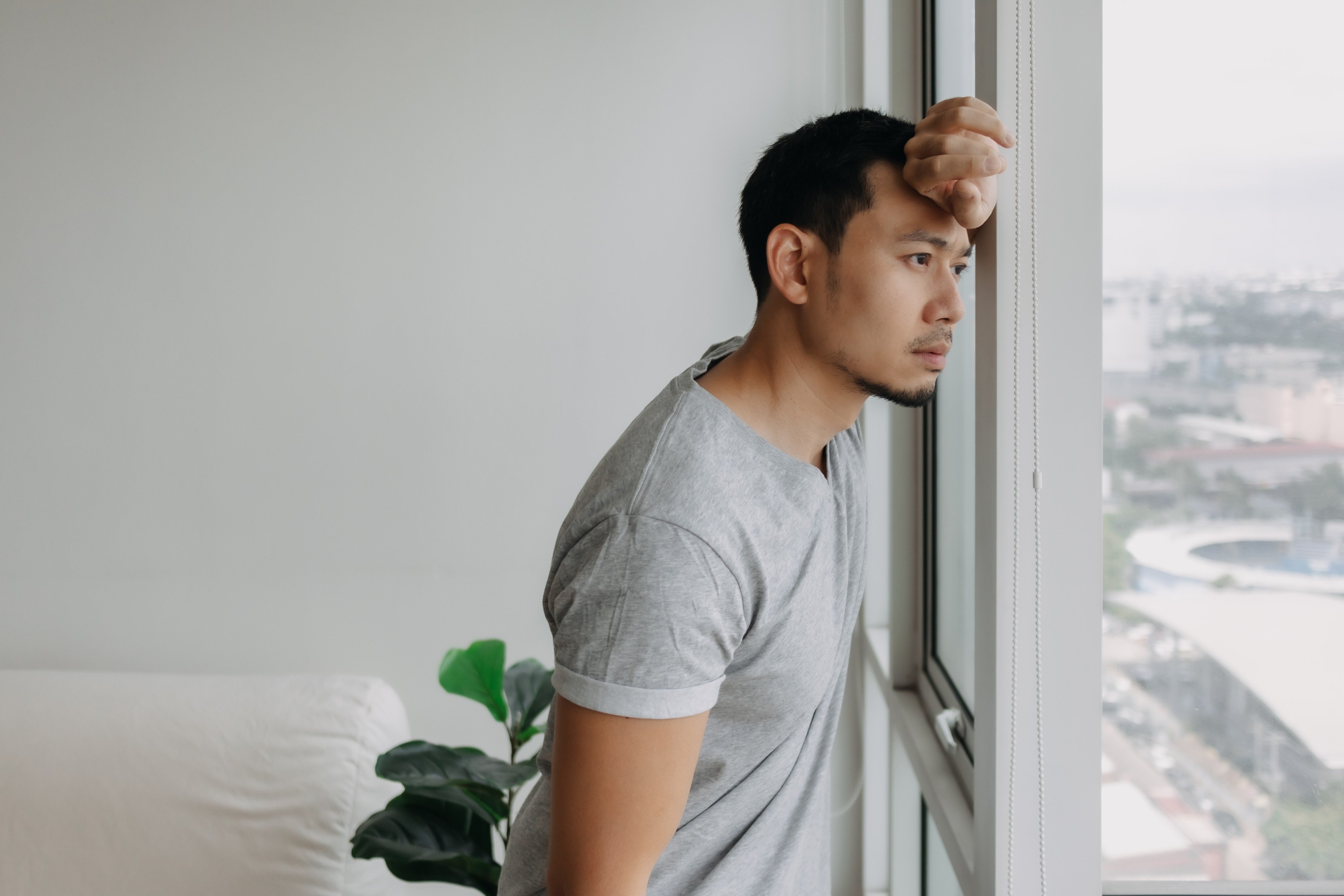 Men, and especially men in Asia, find it difficult to open up about their feelings and seek counselling and mental health therapy. Photo: Shutterstock
