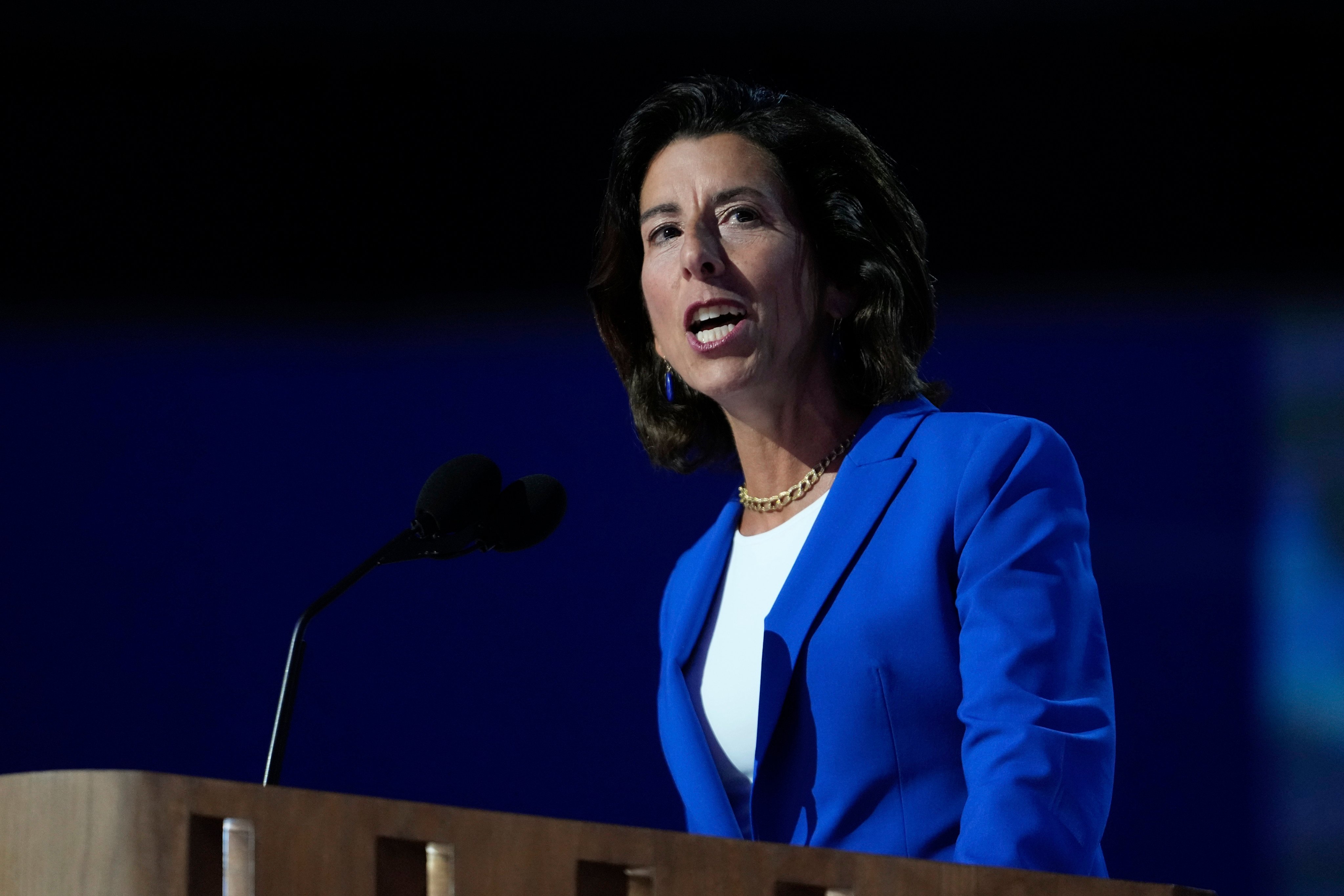 US Secretary of Commerce Gina Raimondo, a former governor of Rhode Island, spoke by phone with her Chinese counterpart, Wang Wentao, on Tuesday. Photo: AP