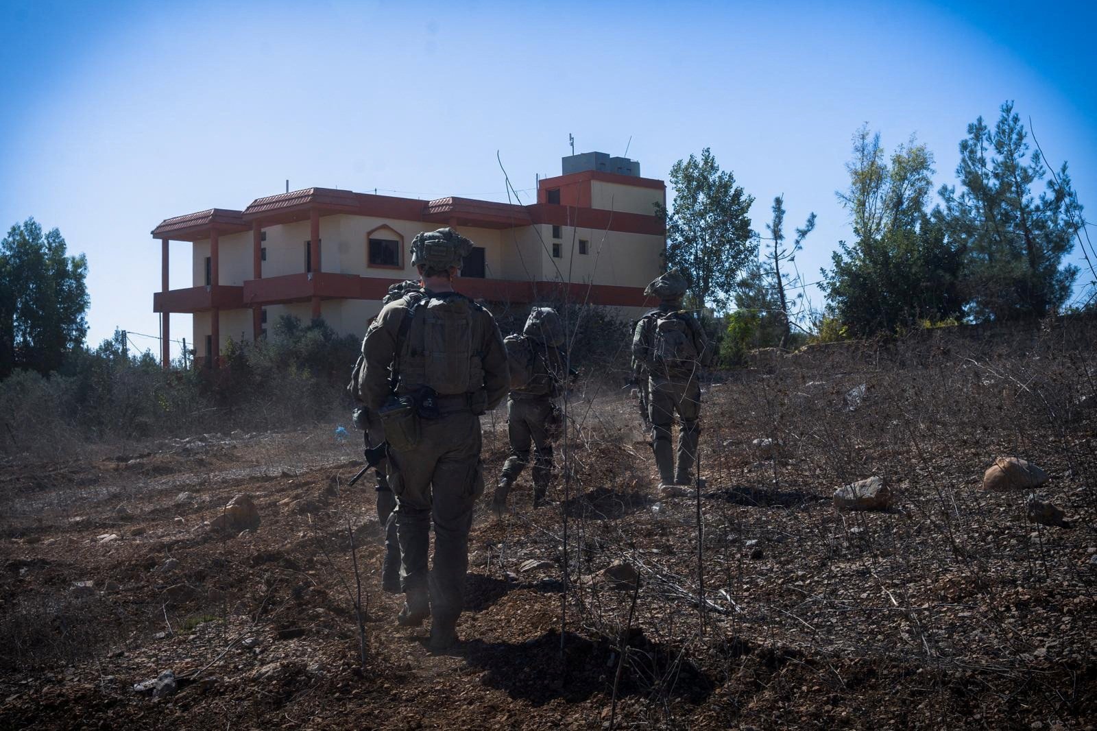 Israeli soldiers operate at a location given as southern Lebanon in this image released on October 6. Photo: Israel Defence Forces via Reuters