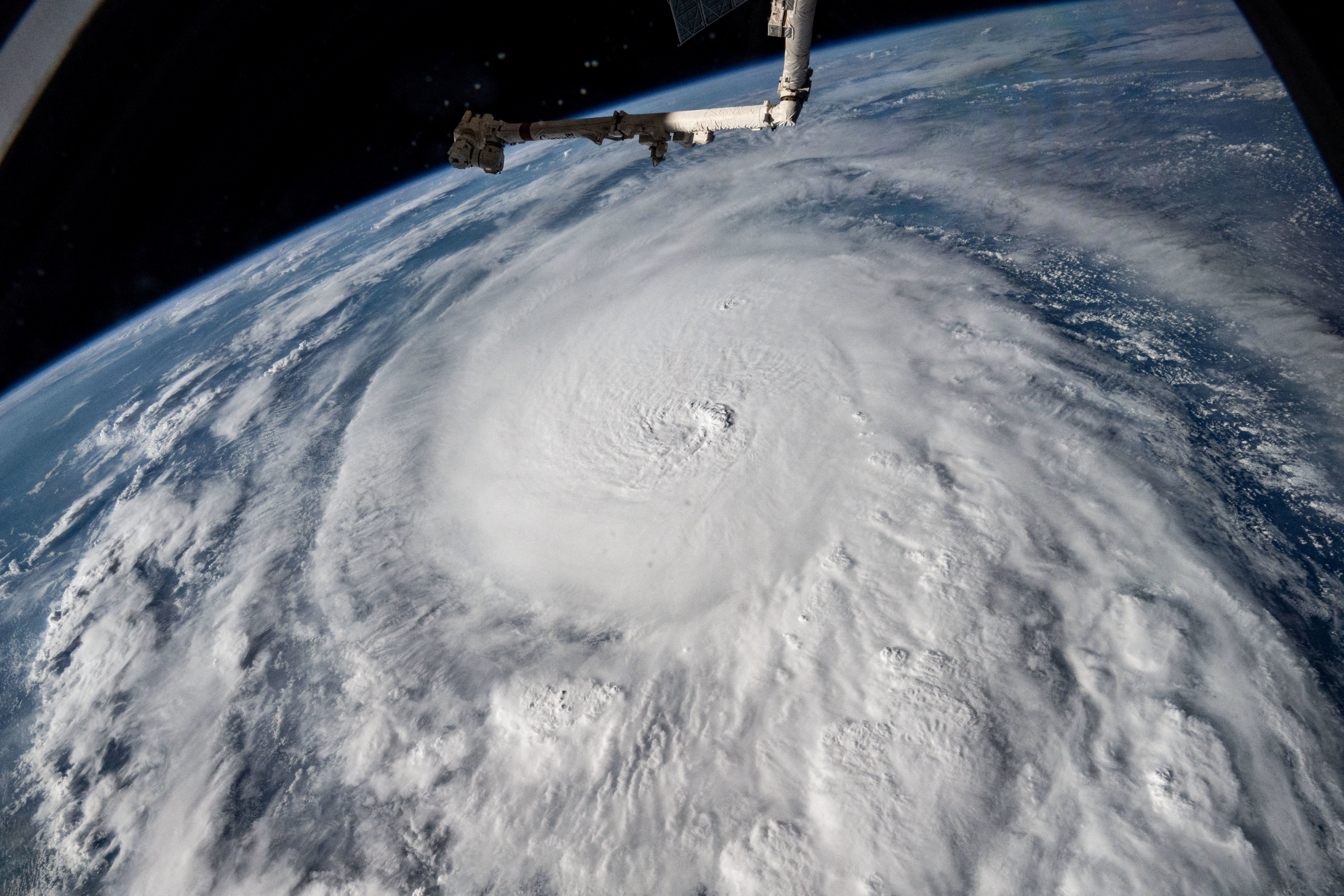 Hurricane Milton on it advance towards Florida. Photo: Nasa via Reuters