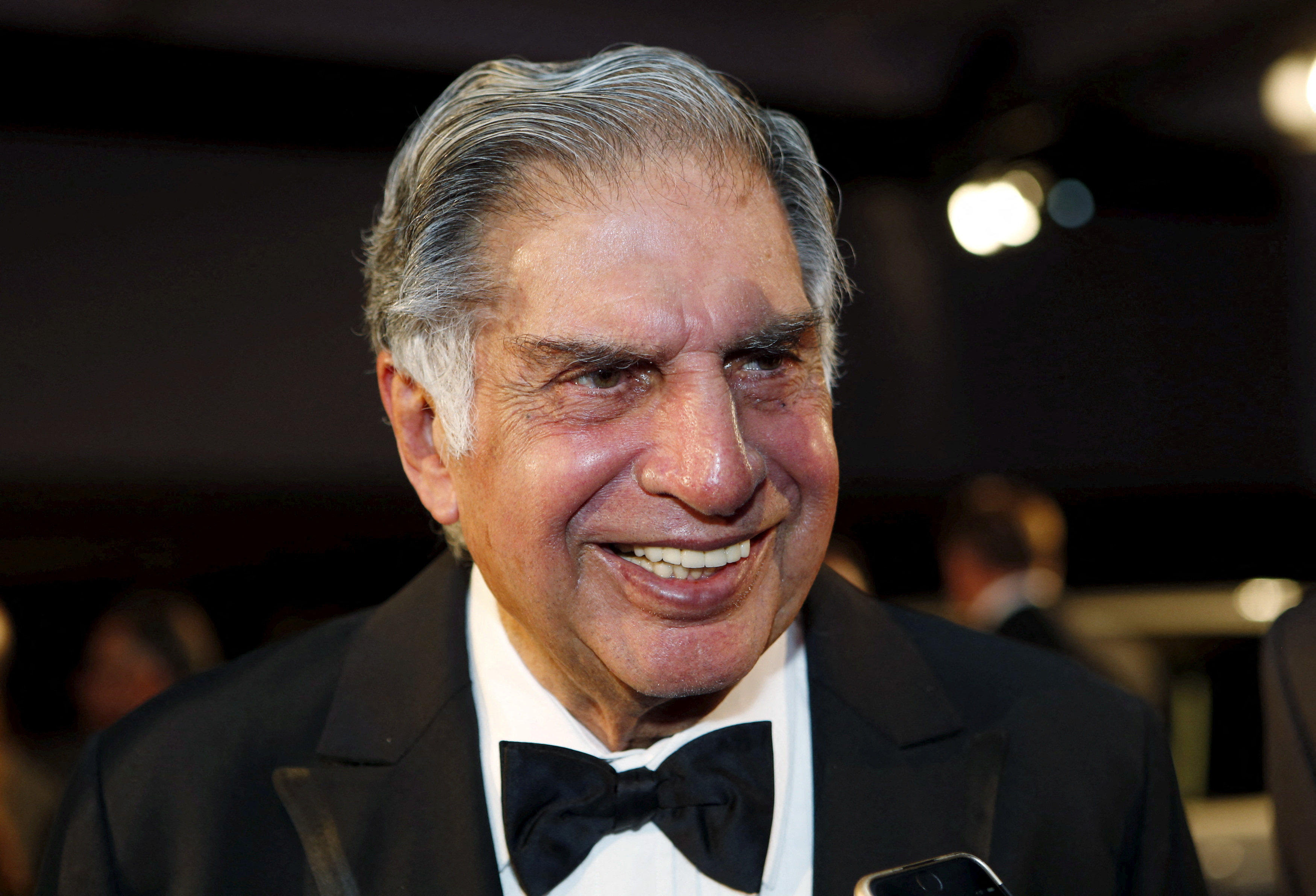 Ratan Tata, chairman emeritus of Tata Sons, attends an event where he was inducted into the 2015 Automotive Hall of Fame in Detroit, Michigan, in July 2015. Photo: Reuters