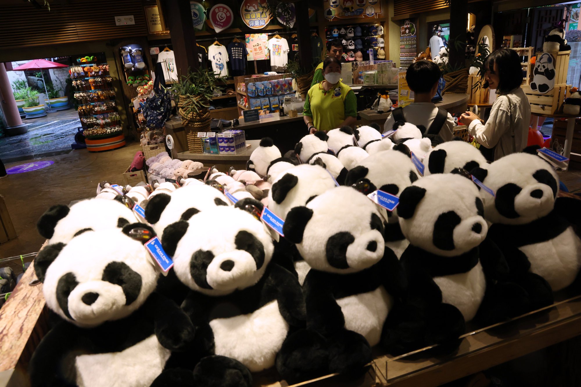 Panda-themed merchandise at Ocean Park. Photo: Jelly Tse