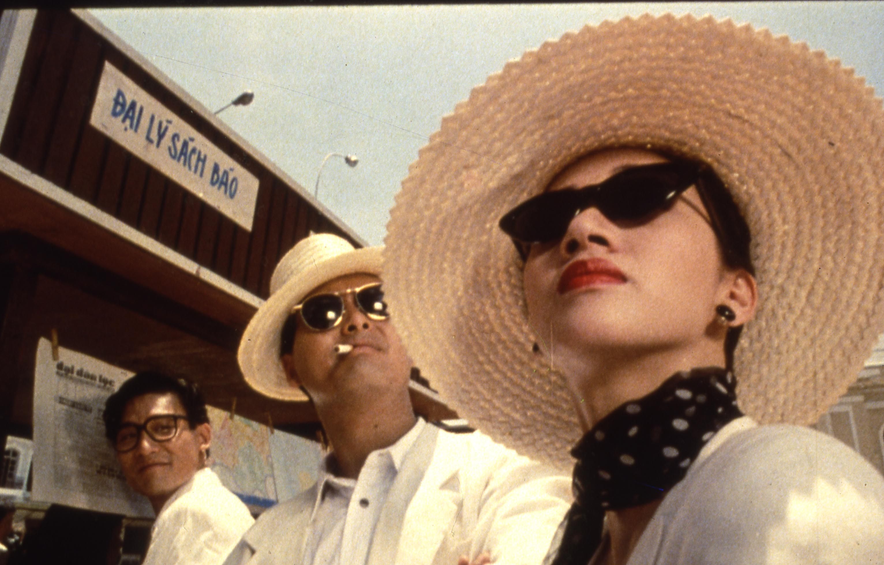 Tony Leung Ka-fai, Chow Yun-fat and Anita Mui in a still from A Better Tomorrow III. Photo: Fortune Star Media Limited