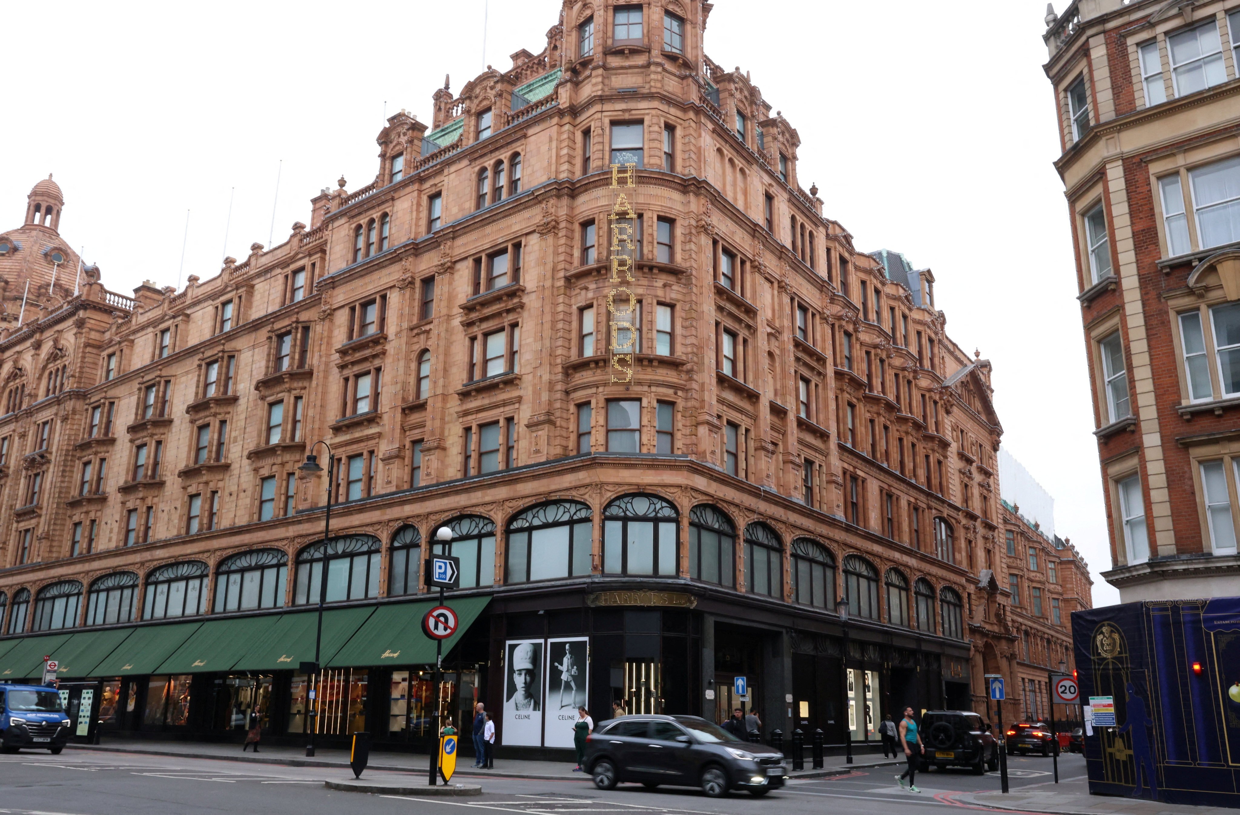 Harrods department store in London. Photo: Reuters