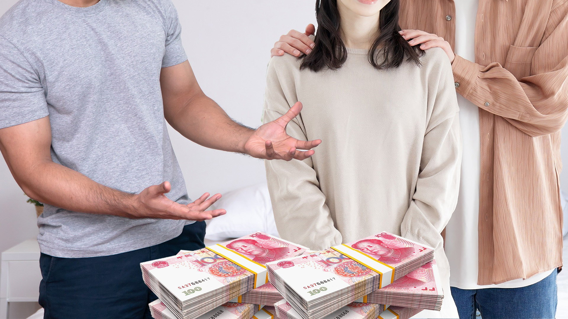 A husband in China who found his wife in bed with another man was shocked when the wife’s lover tried to sue him for blackmail. Photo: SCMP composite/Shutterstock