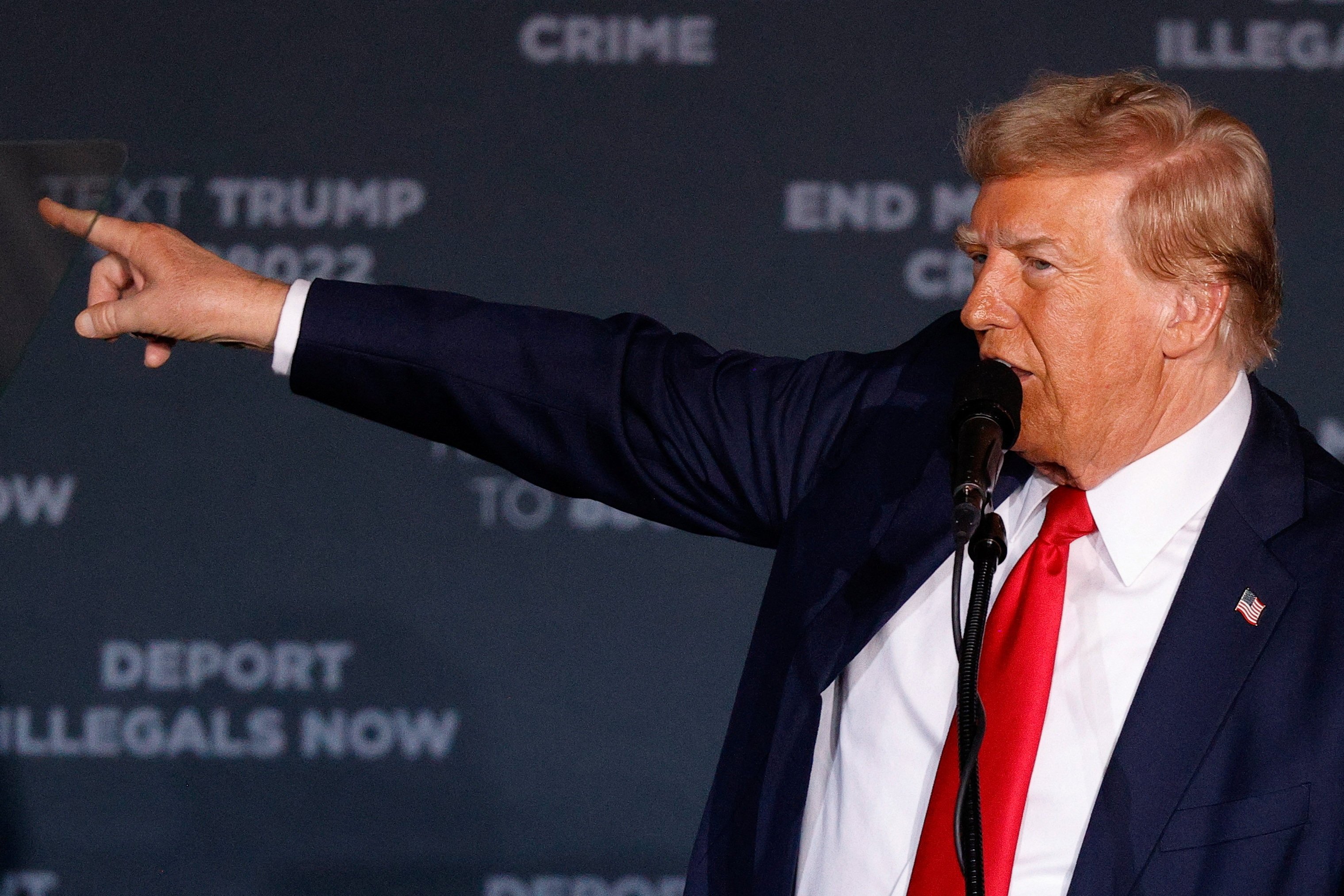 Republican US presidential nominee Donald Trump holds a rally in Aurora, Colorado, on Friday. Photo: Reuters