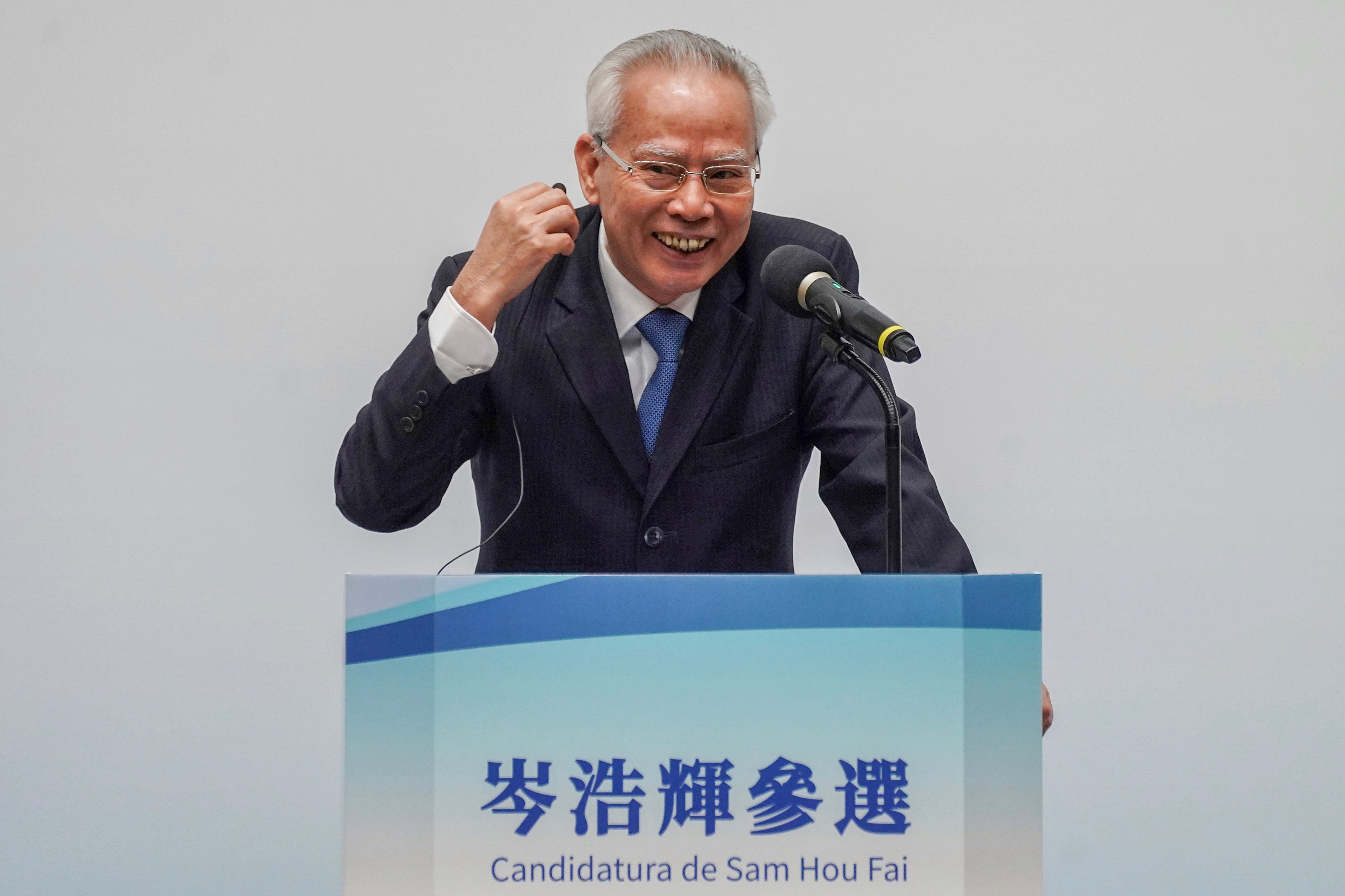 Macau’s former chief justice Sam Hou-fai is the sole contender for the city’s top job. Photo: Elson Li