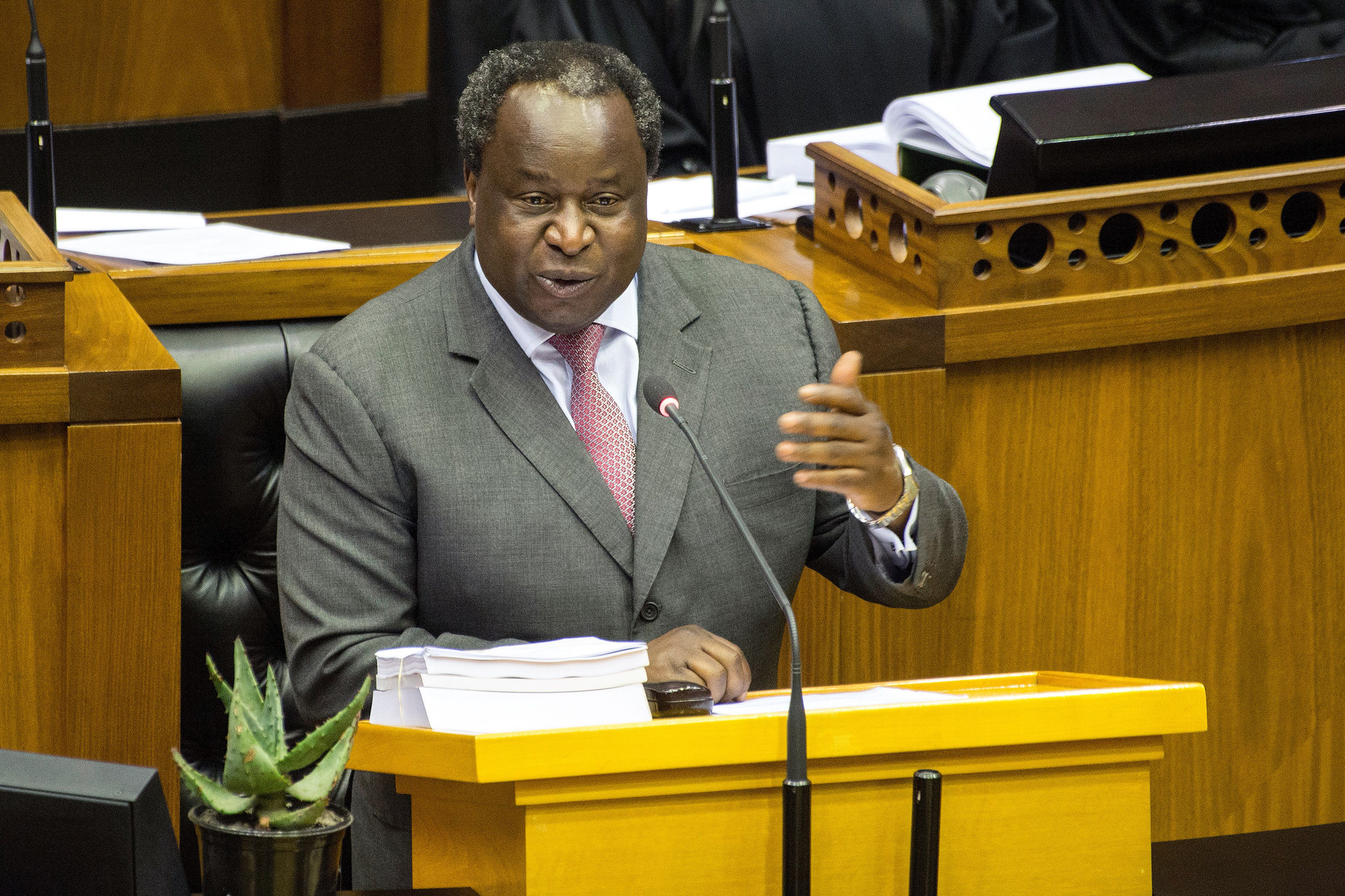 Former finance minister and central banker, Tito Mboweni, died after a short illness. File photo: AFP