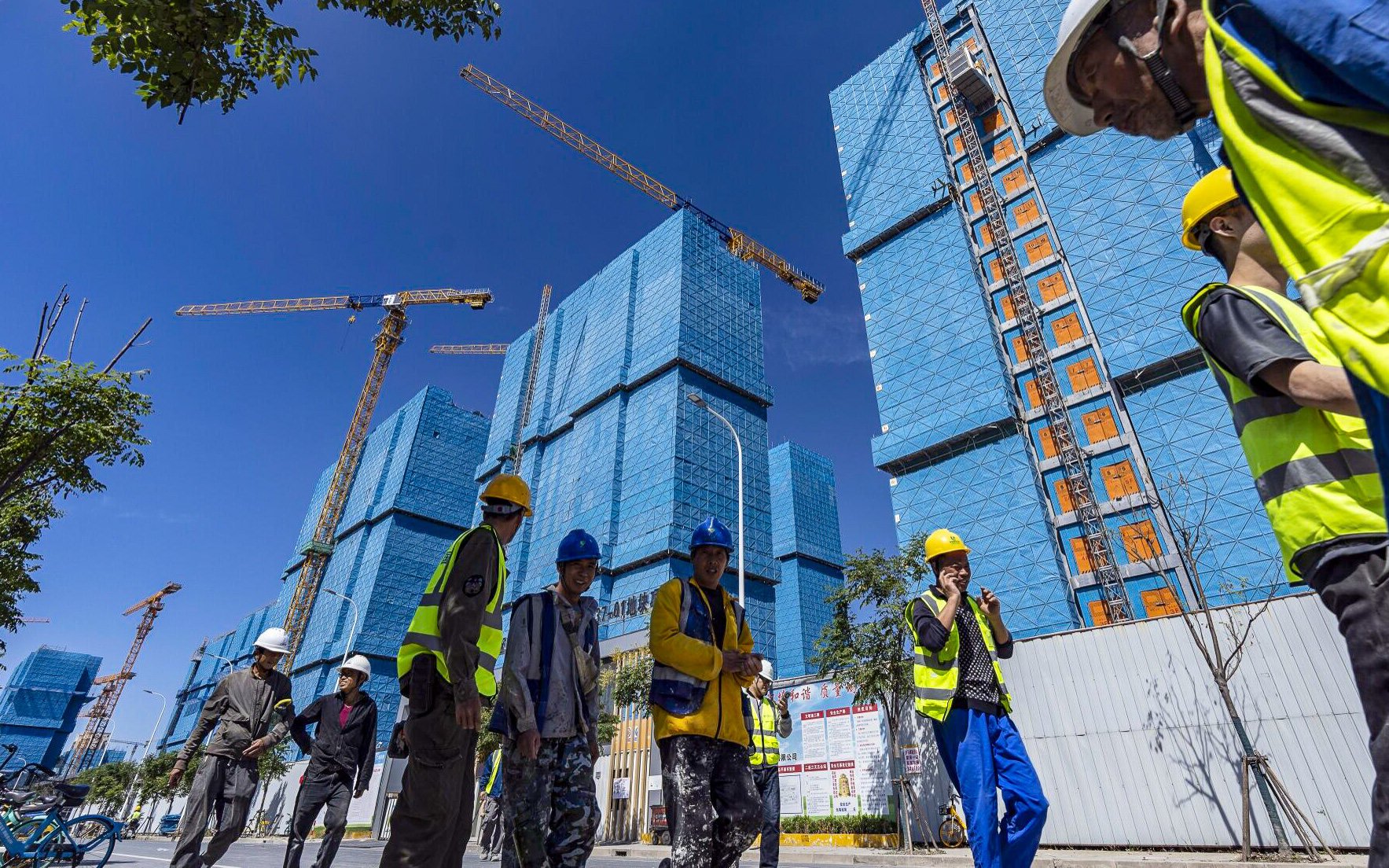 China’s troubled property has seen a glimmer of hope as Beijing rolled out measures intended to stimulate consumption, investment and property sales ahead of the National Day public holiday earlier this month. Photo: Bloomberg