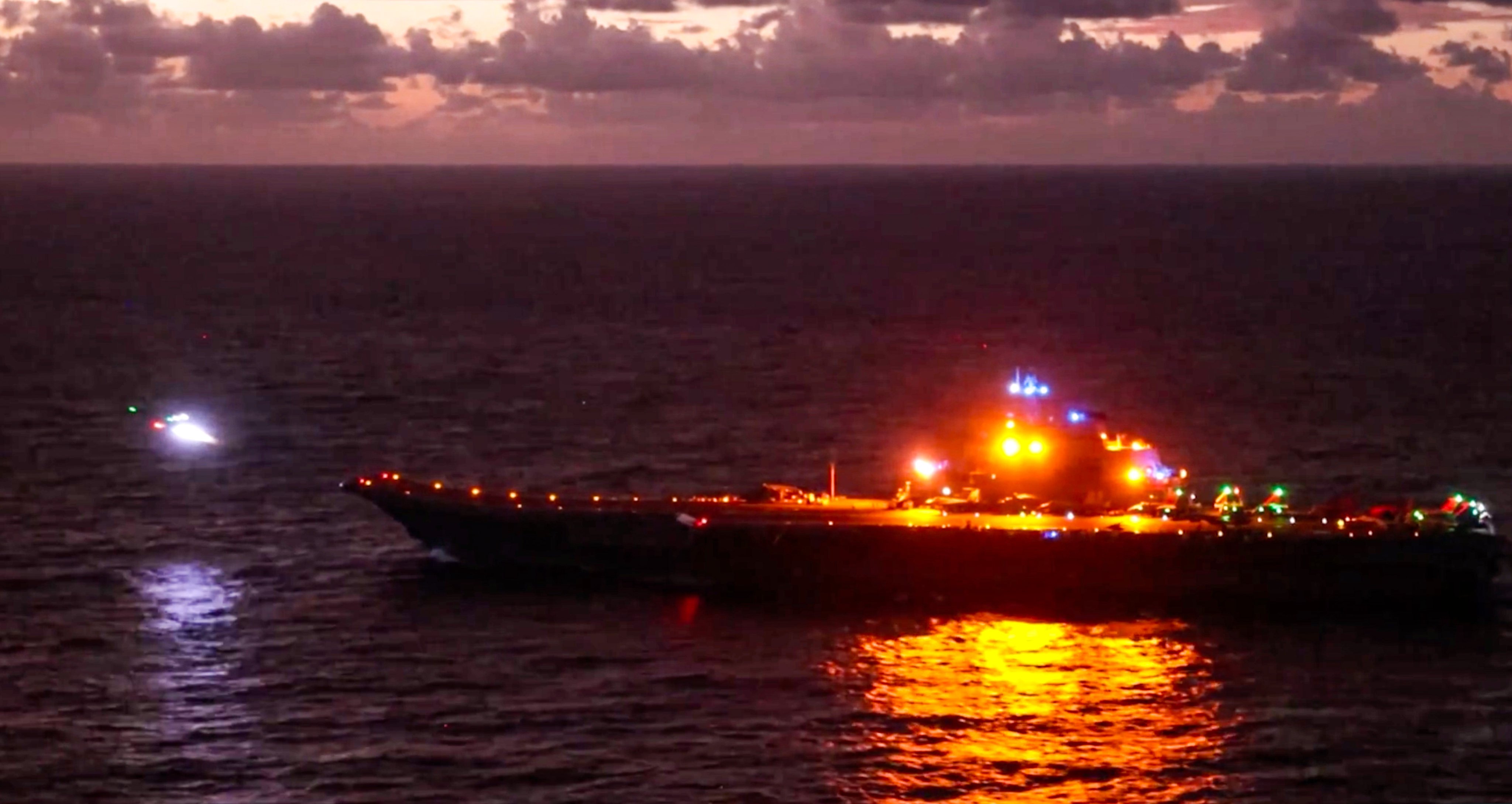 The Liaoning aircraft carrier was part of PLA drills around Taiwan on Monday. Photo: PLA Navy