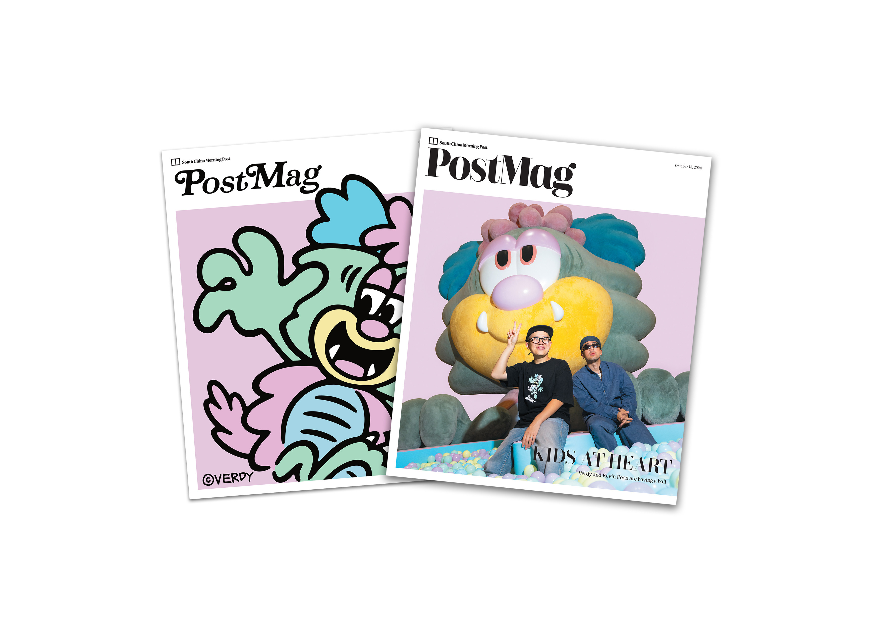 Artist Verdy has taken over PostMag’s cover this week with a custom design. It’s a collector’s edition in limited circulation – made even more fun by our printing a double cover