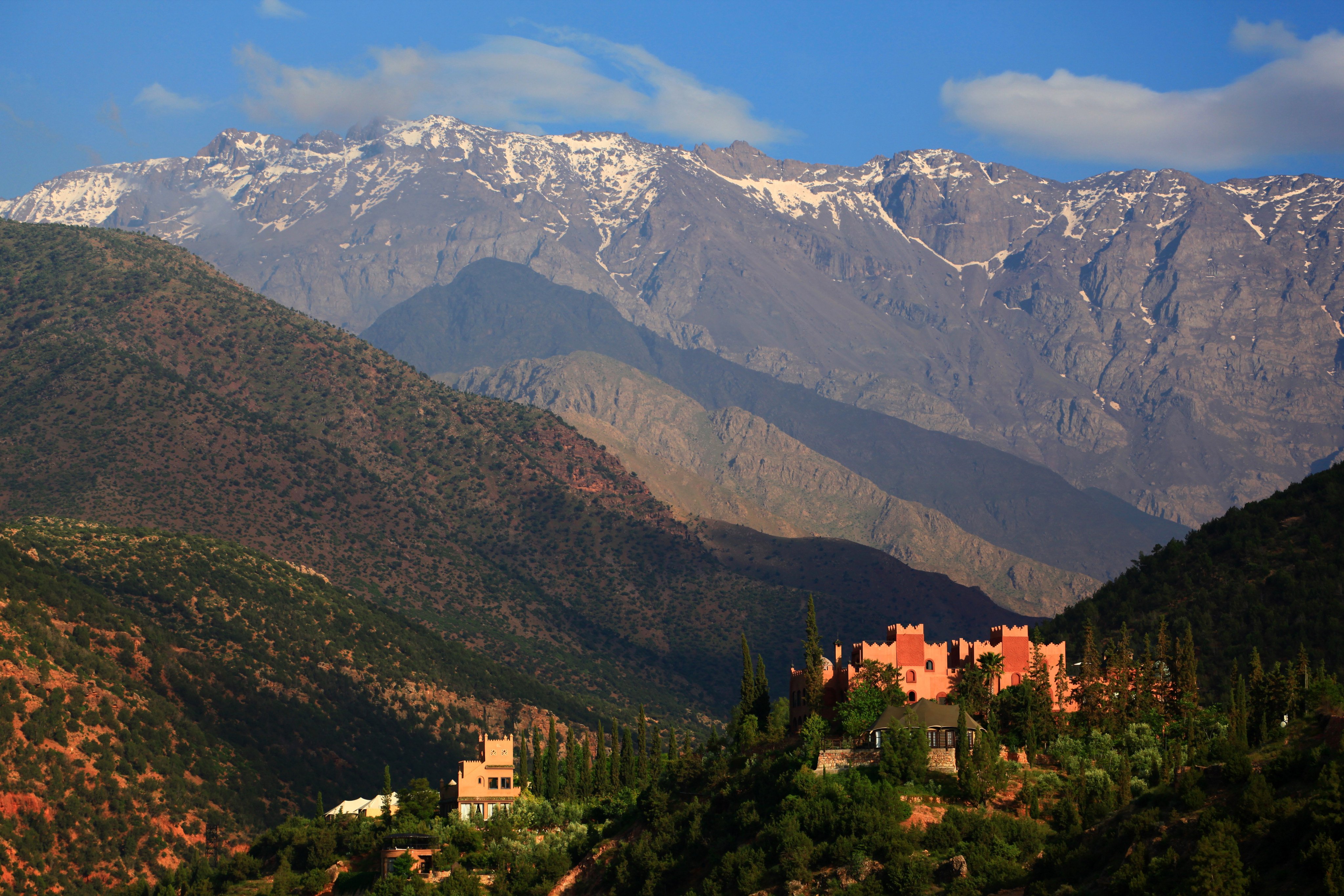 Kasbah Tamadot, Sir Richard Branson’s Moroccan retreat in the Atlas Mountains. Photo: Shutterstock