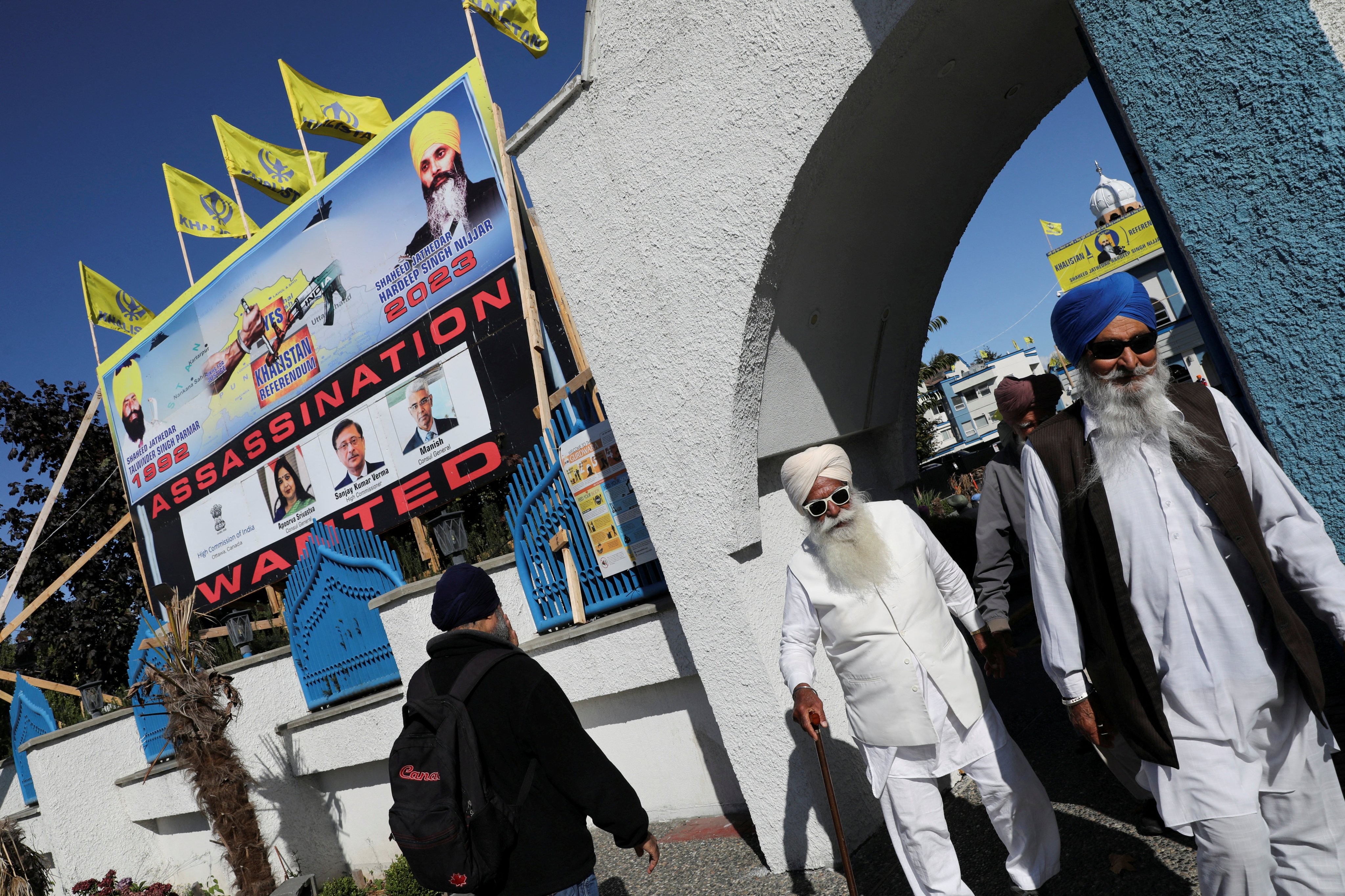 Guru Nanak Sikh Gurdwara temple in Surrey, Canada, where Sikh leader Hardeep Singh Nijjar was killed in 2023. File photo: Reuters