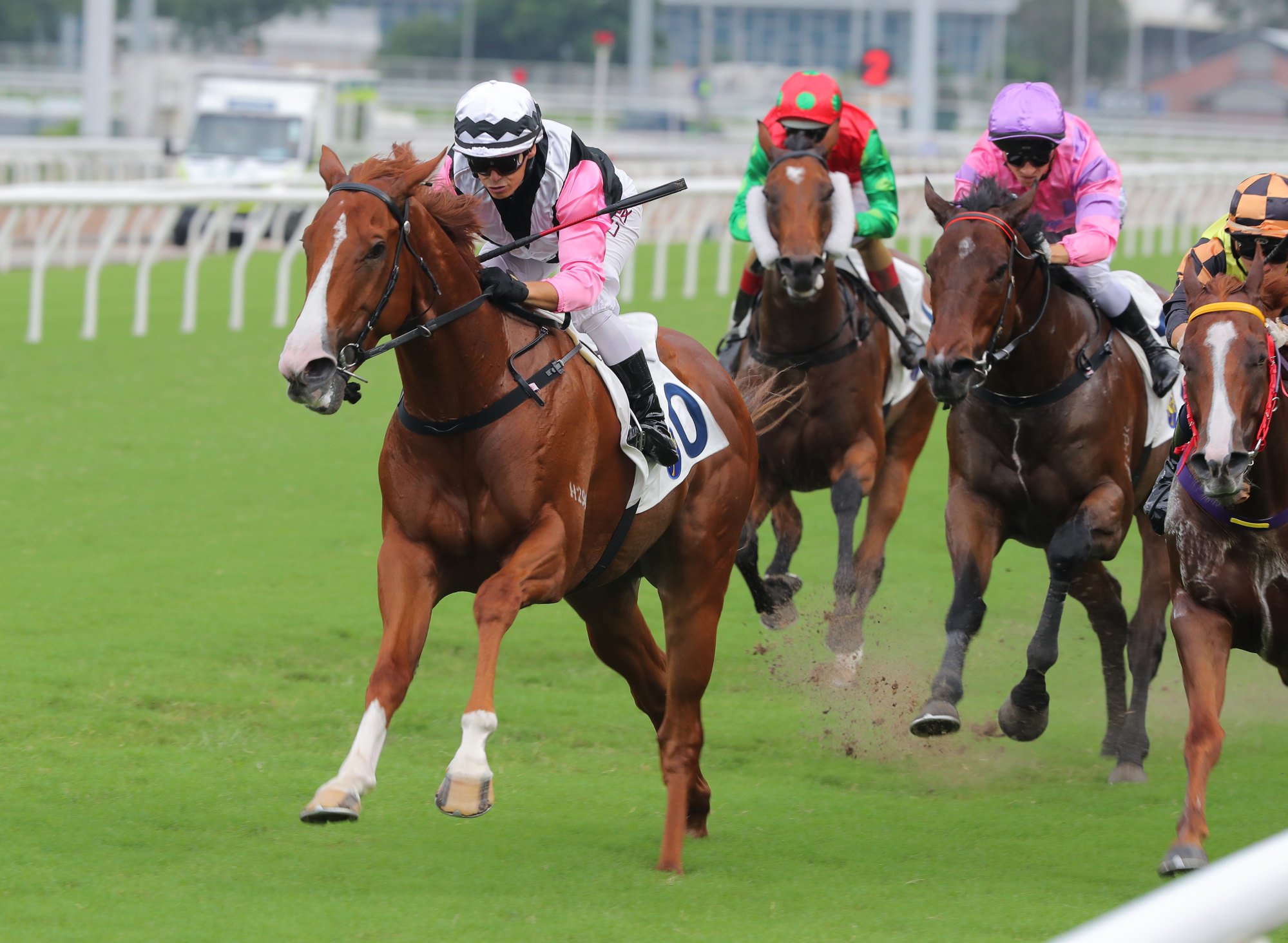 Beauty Waves leads the National Day Cup field home under Alexis Badel.