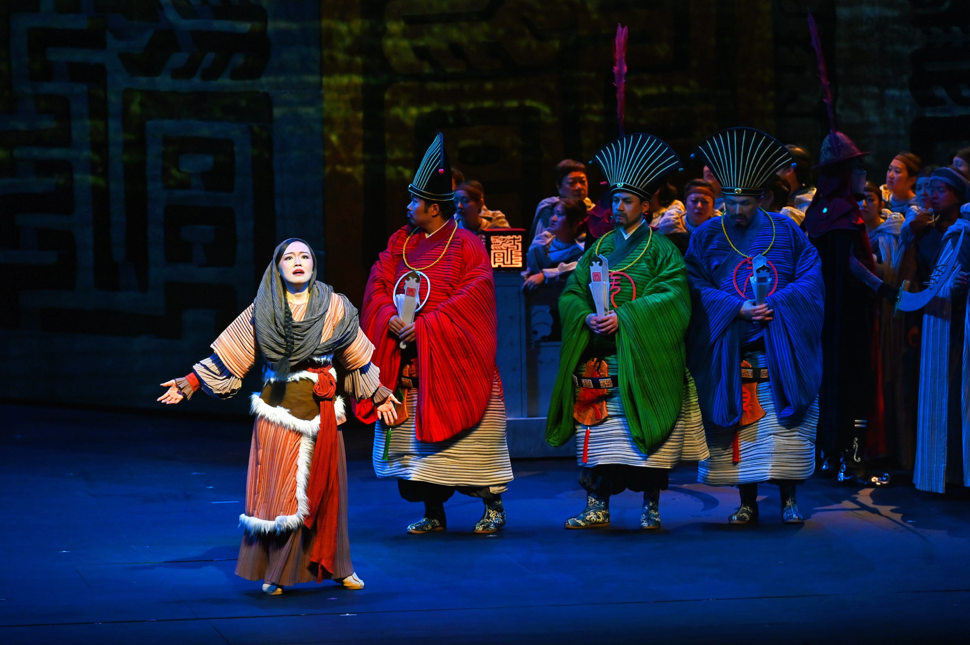 Louise Kwong (left) as Liu in Opera Hong Kong’s new production of Turandot. Photo: Opera Hong Kong