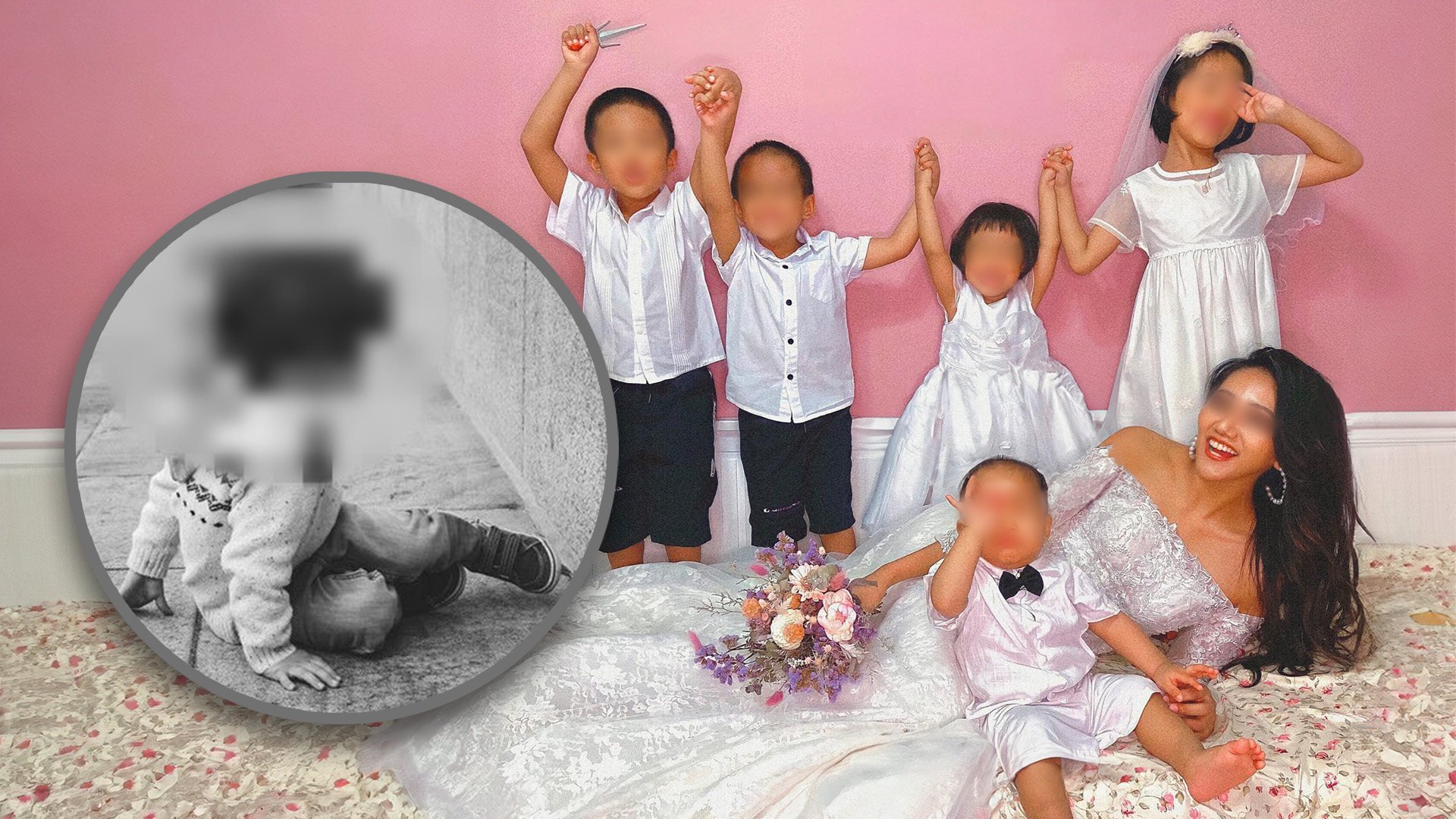 A parenting influencer with five children in Taiwan is facing jail after she was accused of beating and killing a two-year-old boy under her care. Photo: SCMP composite/setn.com/IG@hy12_34567