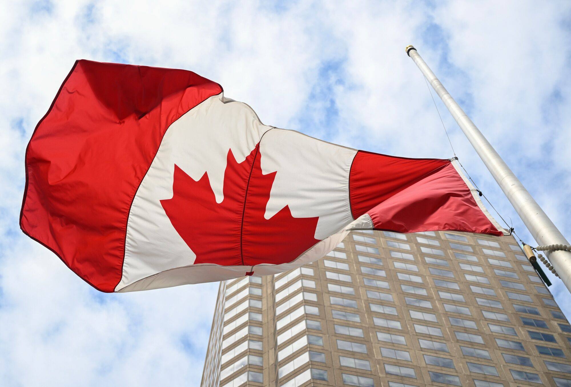 A Canadian flag in Montreal, Quebec. Photo: Bloomberg