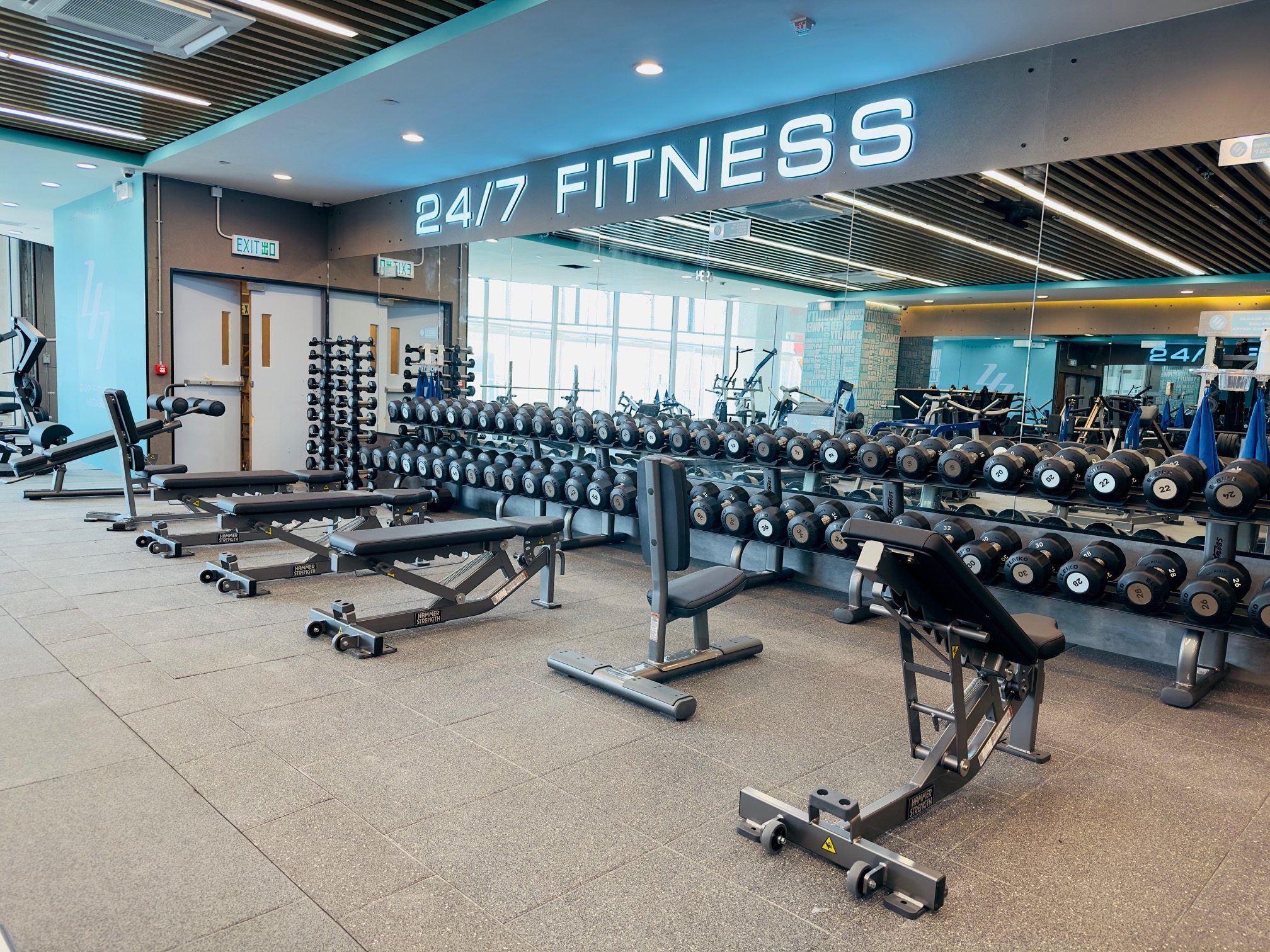 One of the facilities of 24/7 Fitness, the biggest operator of 24-hour gyms in Hong Kong. Photo: courtesy of 24/7 Fitness