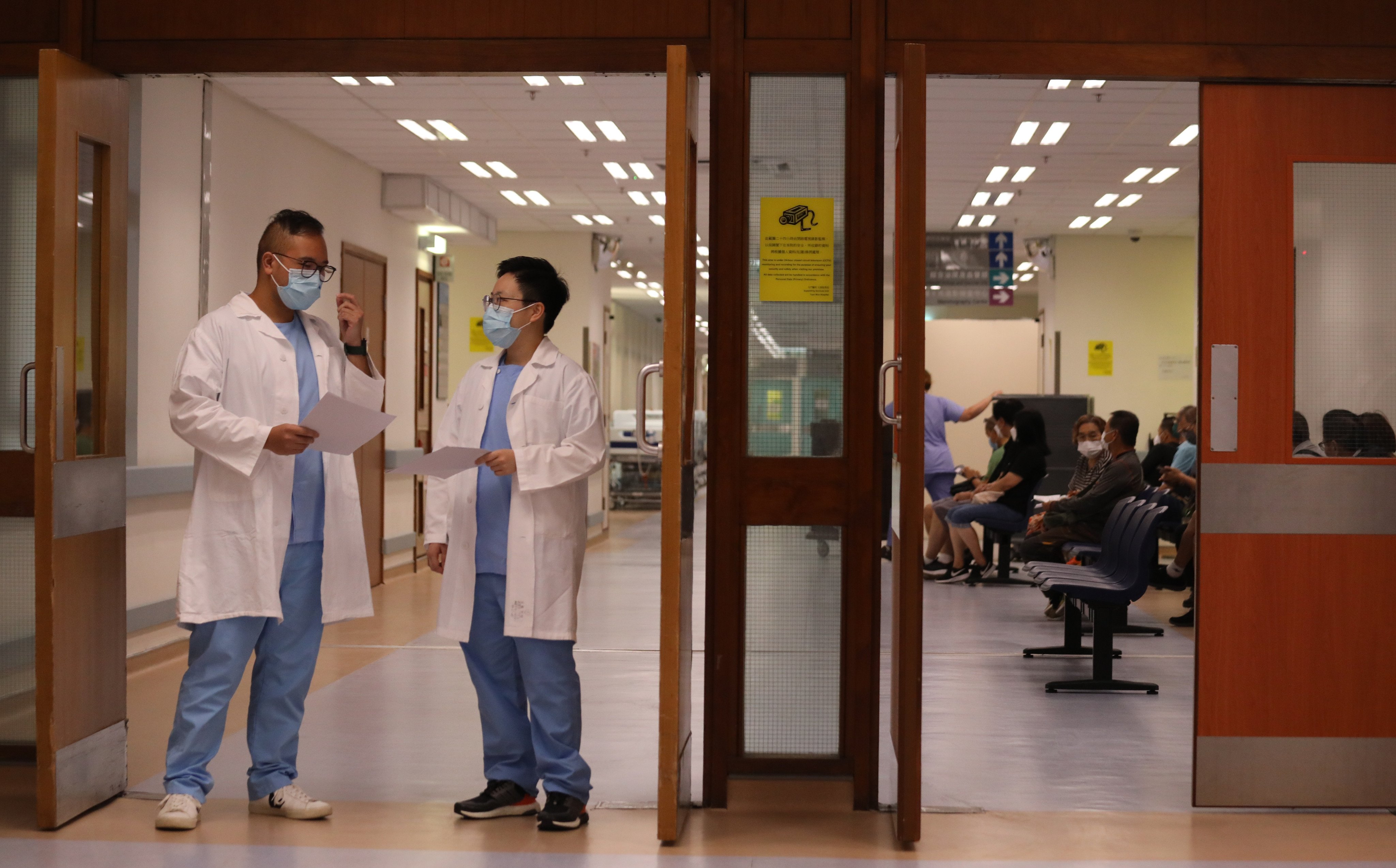 Doctors at Tuen Mun Hospital in New Territories. City leader John Lee has announced a slew of new healthcare measures in his policy address. Photo: Xiaomei Chen