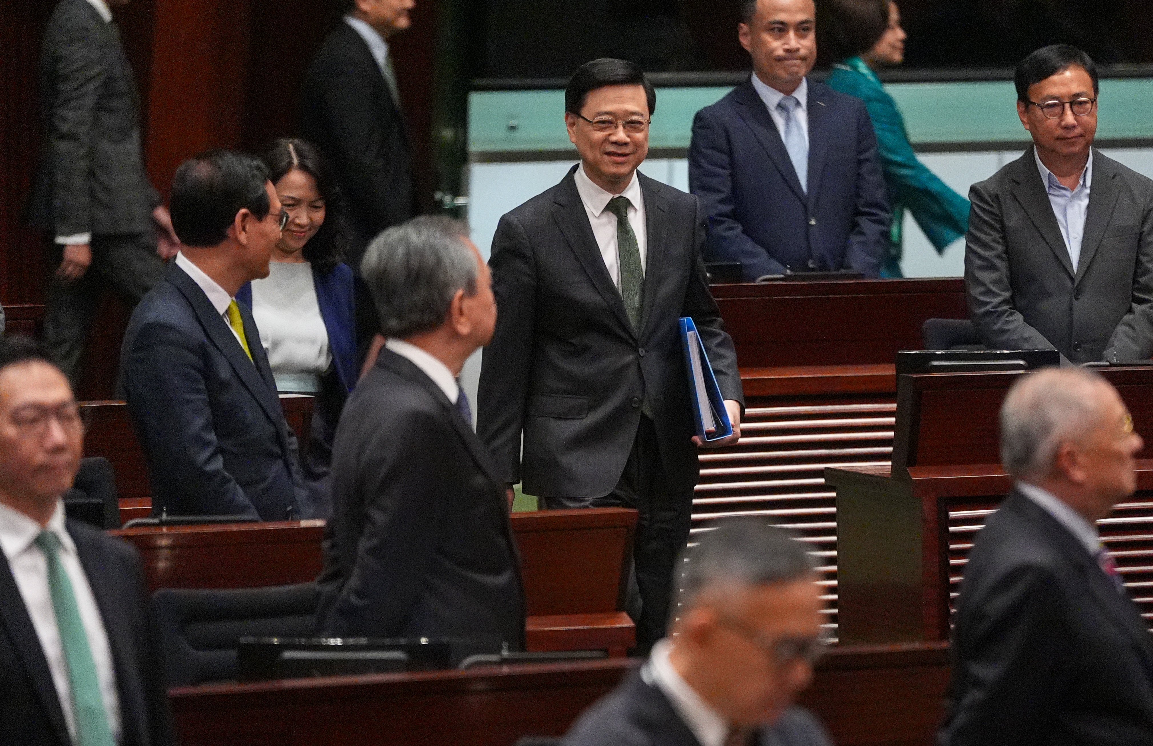 Chief Executive John Lee delivered his third policy address on Wednesday. Photo: Eugene Lee