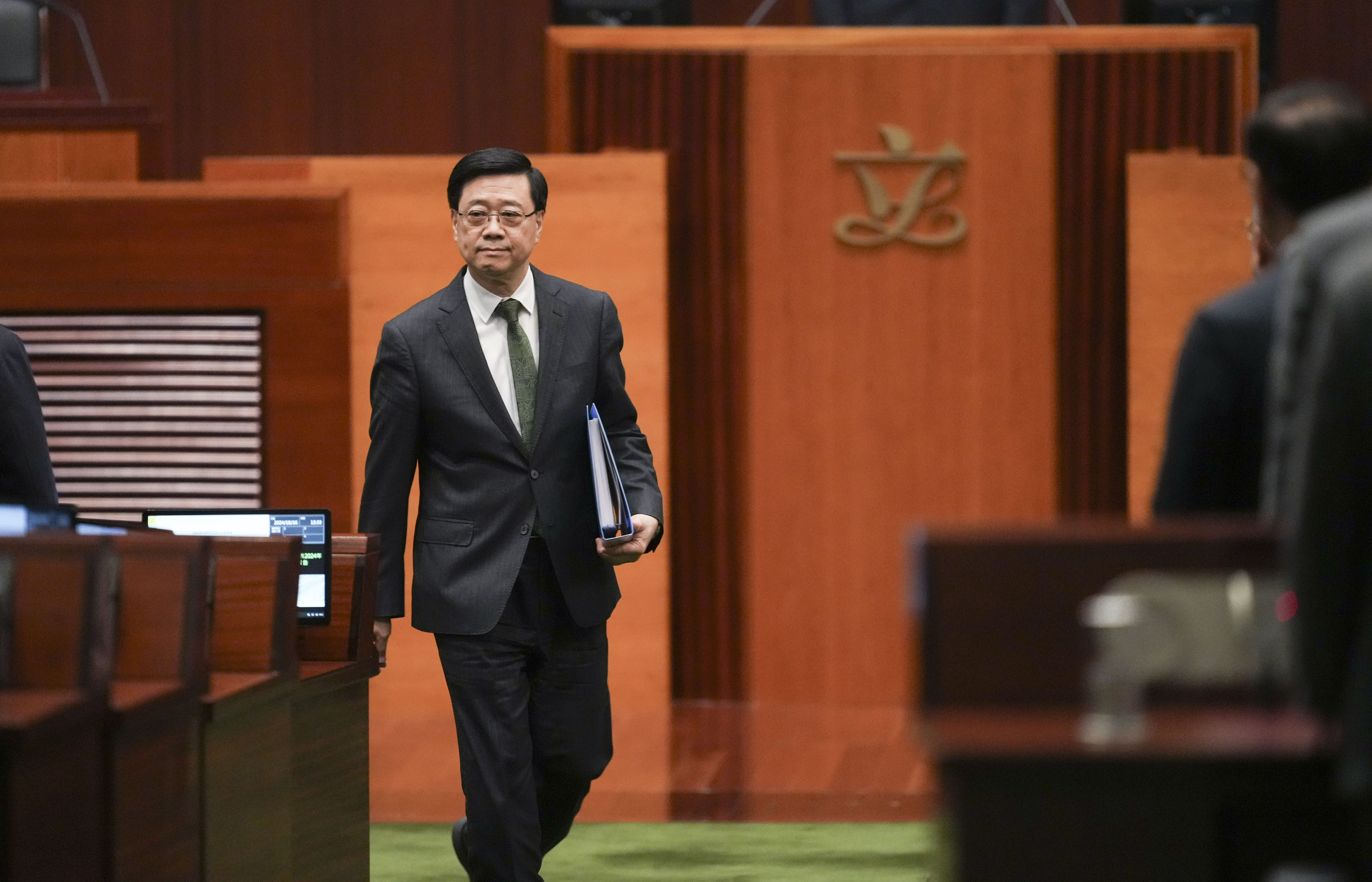 Chief Executive John Lee delivered his third policy address on Wednesday. Photo: Sam Tsang