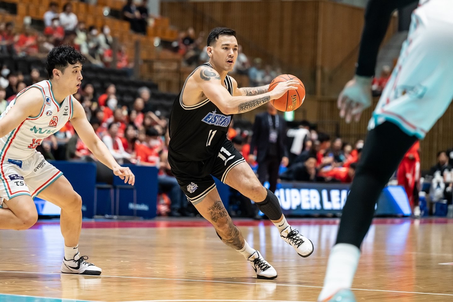 Glen Yang, who joined Hong Kong Eastern earlier this month, in action against the Hiroshima Dragonflies. Photo: Handout