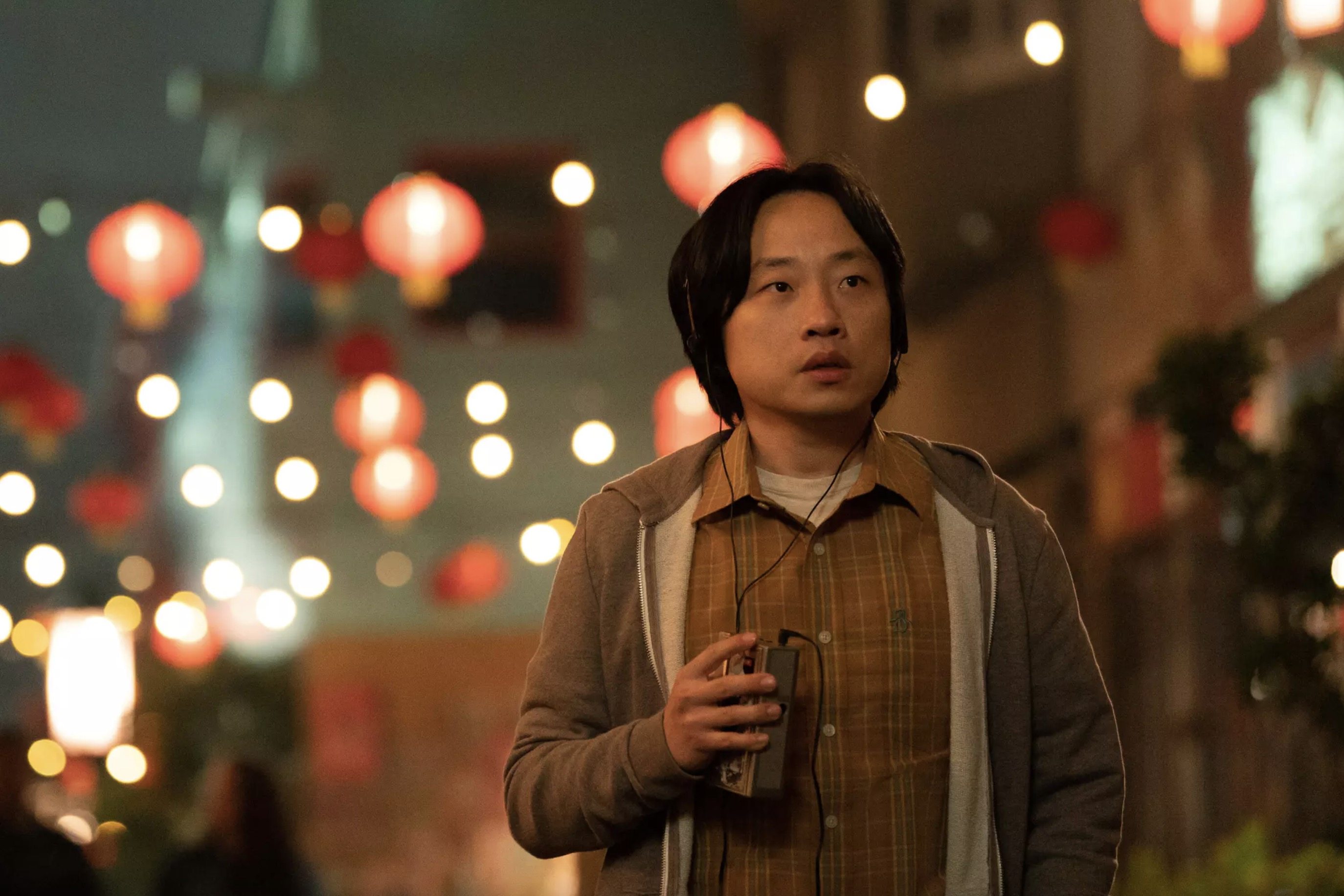 Jimmy O. Yang as Willis Wu, his first lead role, in a still from Hulu series Interior Chinatown. Photo: Hulu