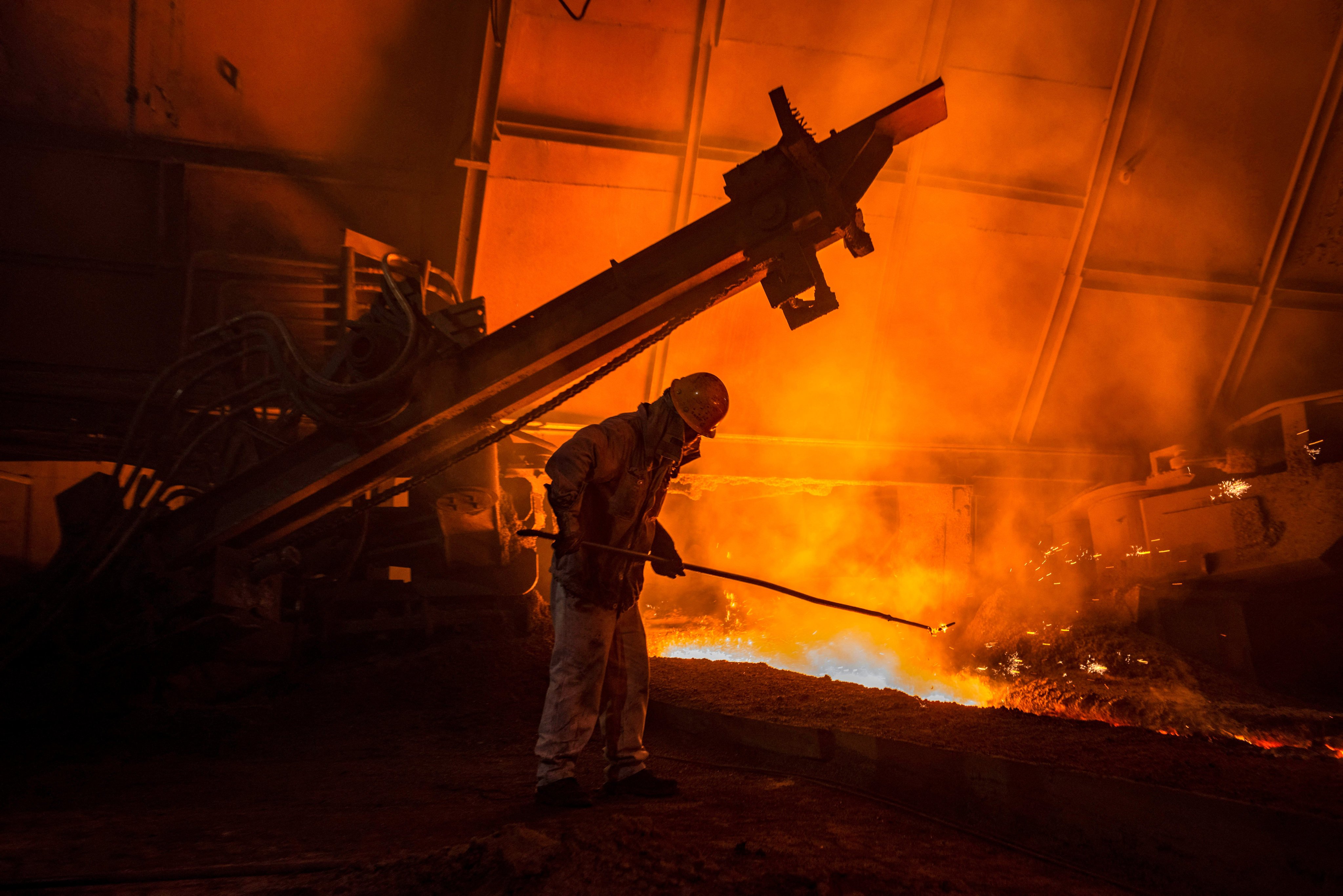 The volume of iron ore imports from trade partners could be affected by China’s economic slowdown if less steel is needed for large-scale construction projects. Photo: AFP