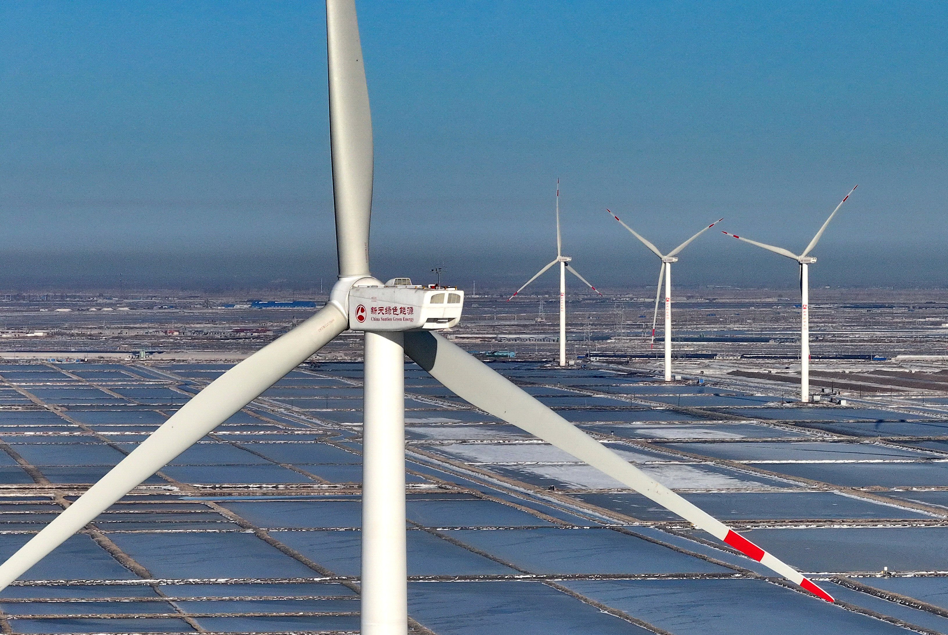 A wind farm in Tangshan City, in north China’s Hebei Province, pictured on December 22, 2023. Photo: Xinhua