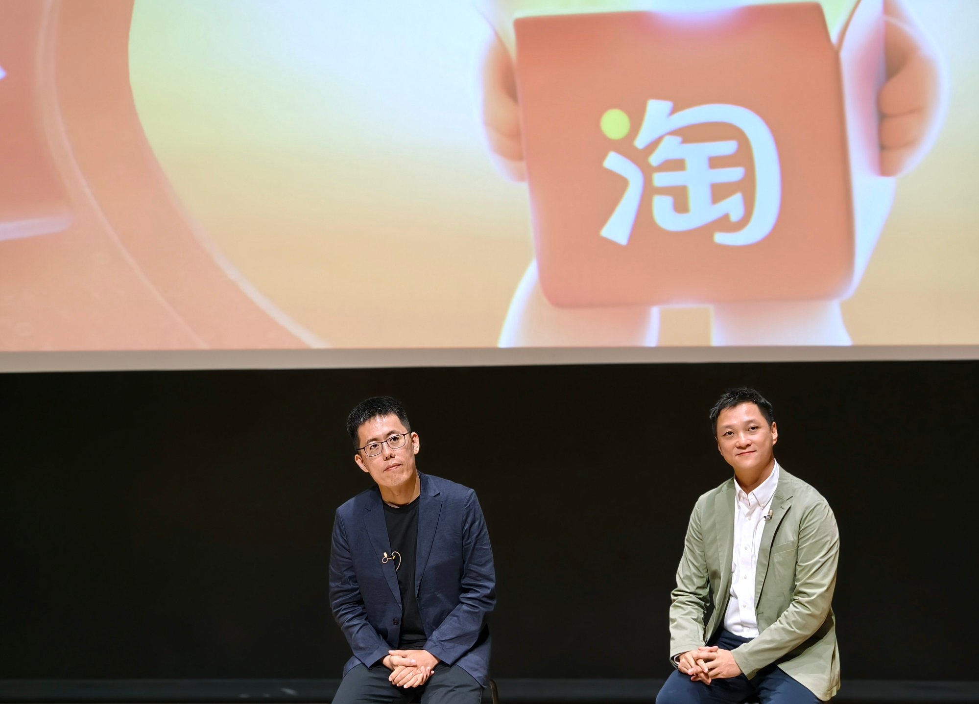 Tmall Taobao World general manager David Ye Jianqiu (left) and C.K. Chan, head of Hong Kong and Macau operations at Tmall Taobao World, launched a three-month, free-shipping promotion in the city on September 26, 2024. Photo: Handout