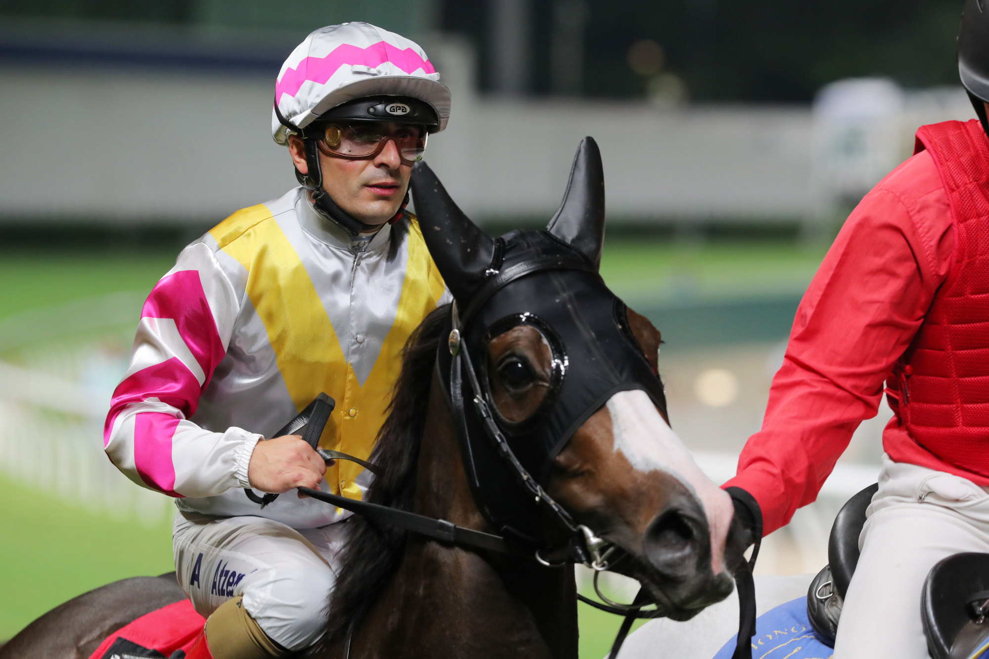 Andrea Atzeni is one of four Hong Kong-based jockeys riding in the Caulfield Cup.