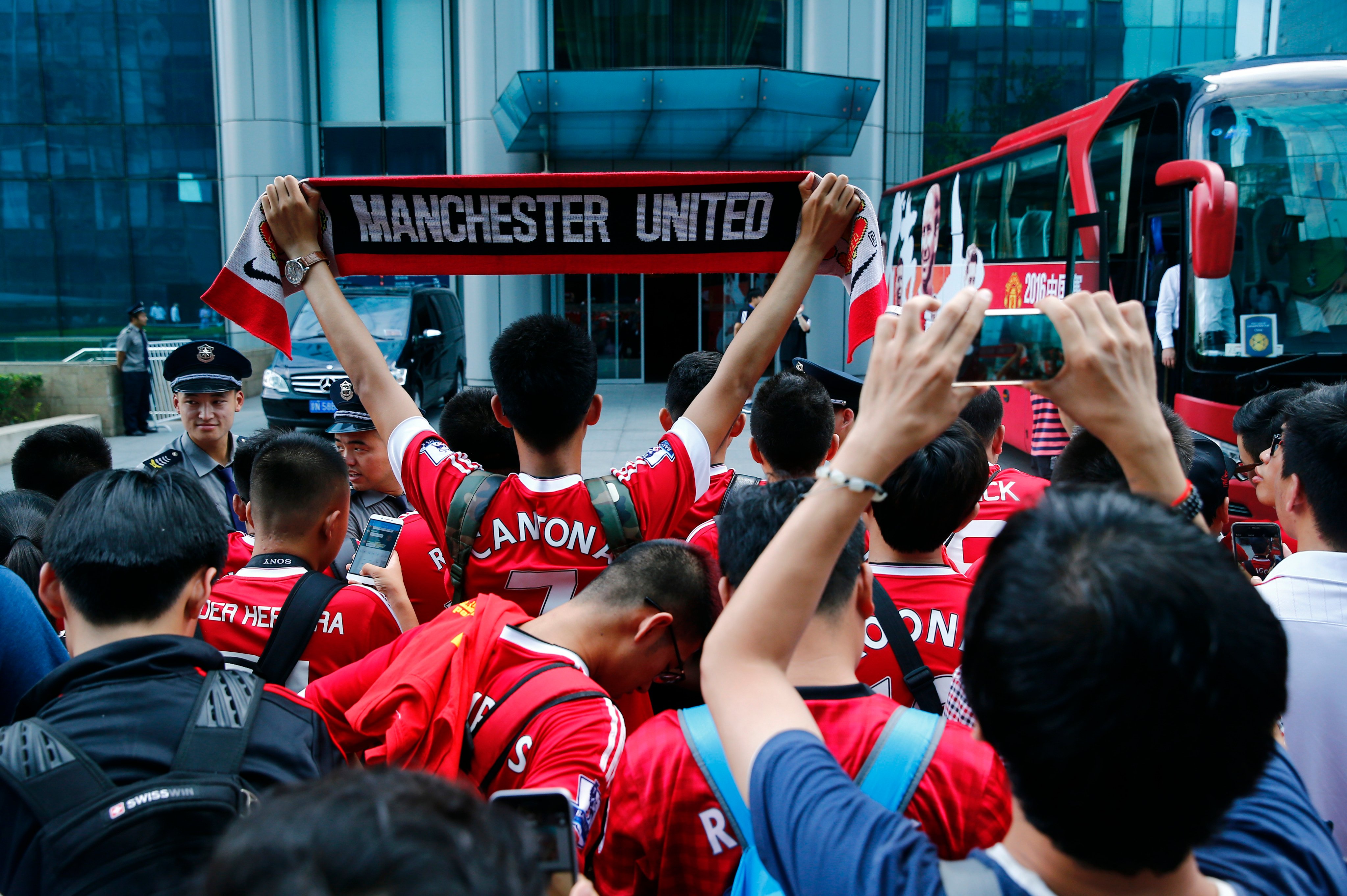 Manchester United, along with Tottenham Hotspur, Leicester City and Wolverhampton Wanderers sent coaches to deliver a four-day training course in China. Photo: Reuters