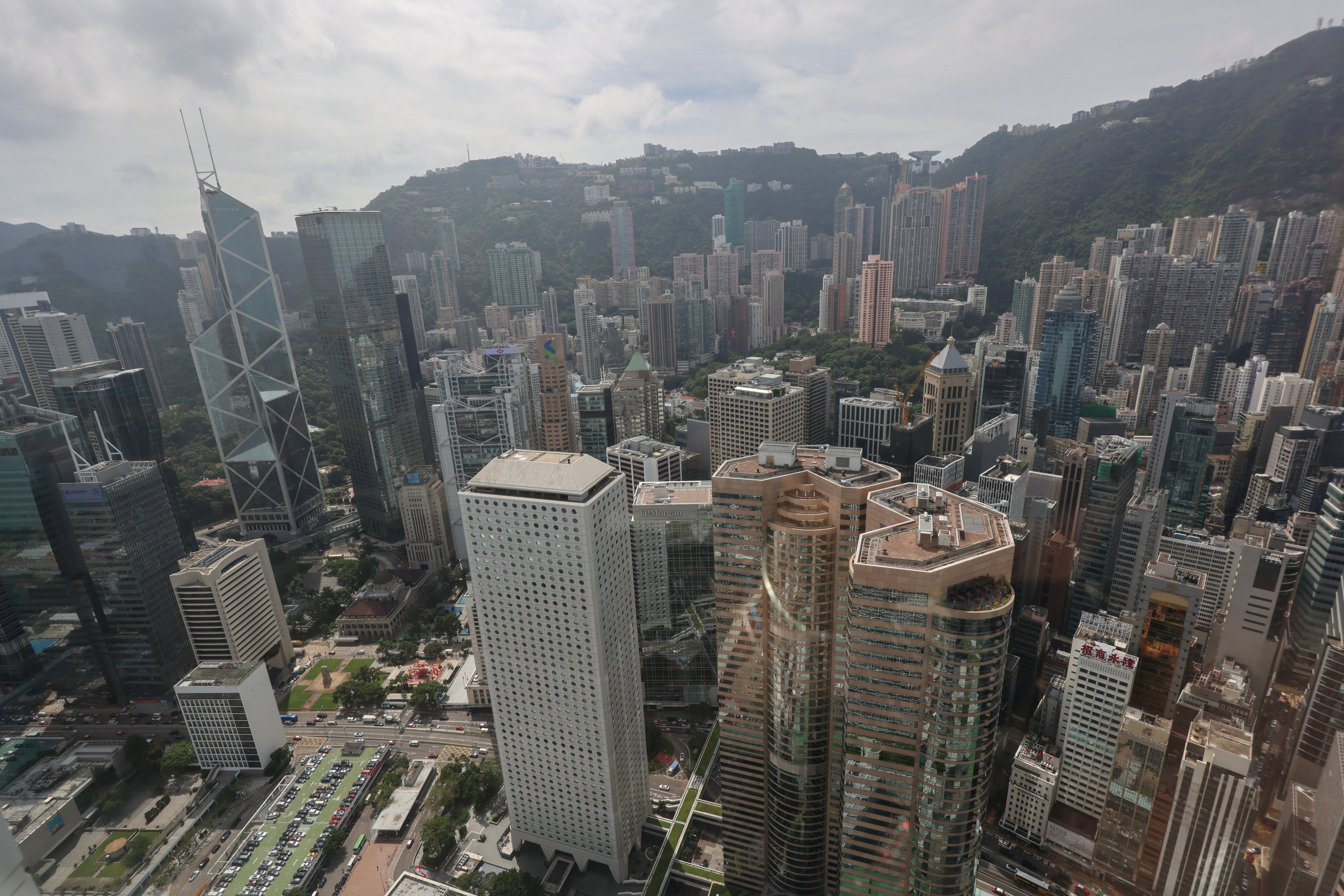 Hong Kong Island’s central business district, photographed from the Hong Kong Monetary Authority headquarters in the International Finance Centre on October 18, 2024. Photo: Jelly Tse