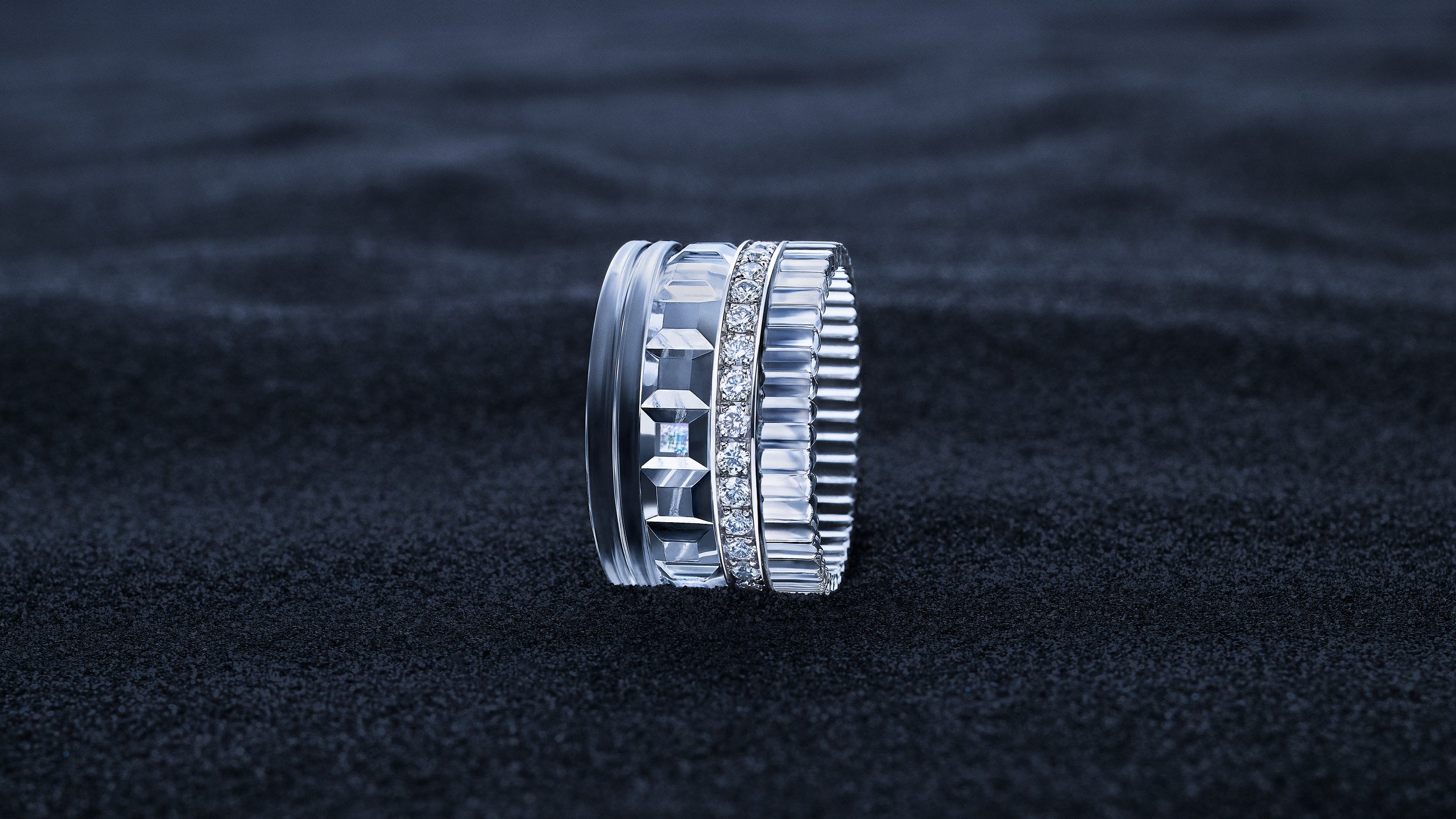 Boucheron’s Quatre 5D Memory ring has audio data embedded in it. Photos: Handout