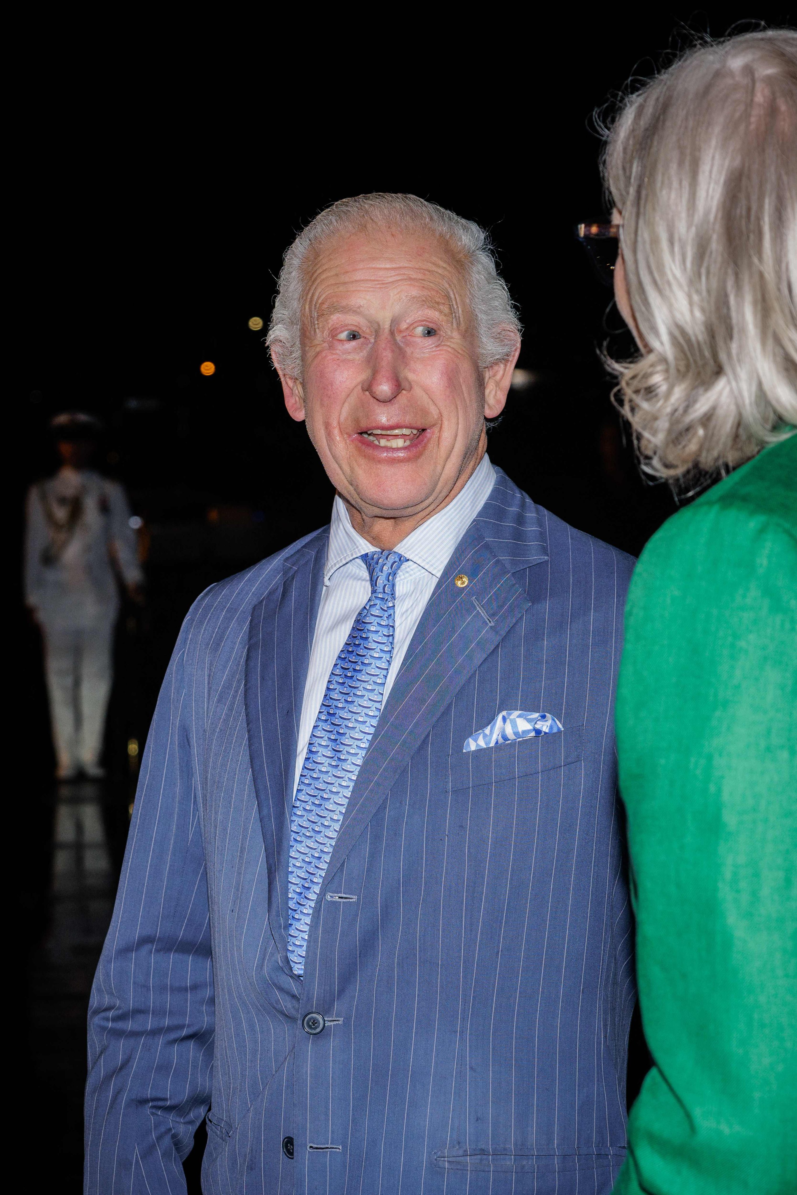 Britain’s King Charles after arriving at Sydney International Airport on Friday. Photo: AFP