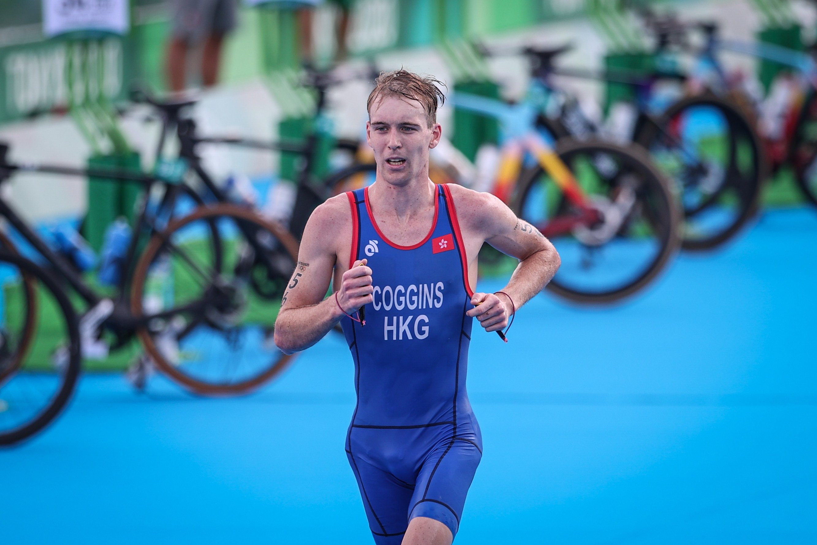 Tokyo Olympian Oscar Coggins will be Hong Kong’s lone representative at Saturday’s World Cup race in South Korea. Photo: Xinhua