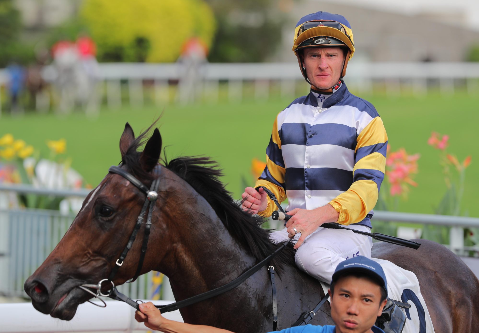 Zac Purton and Packing Hermod return to the winners’ enclosure.