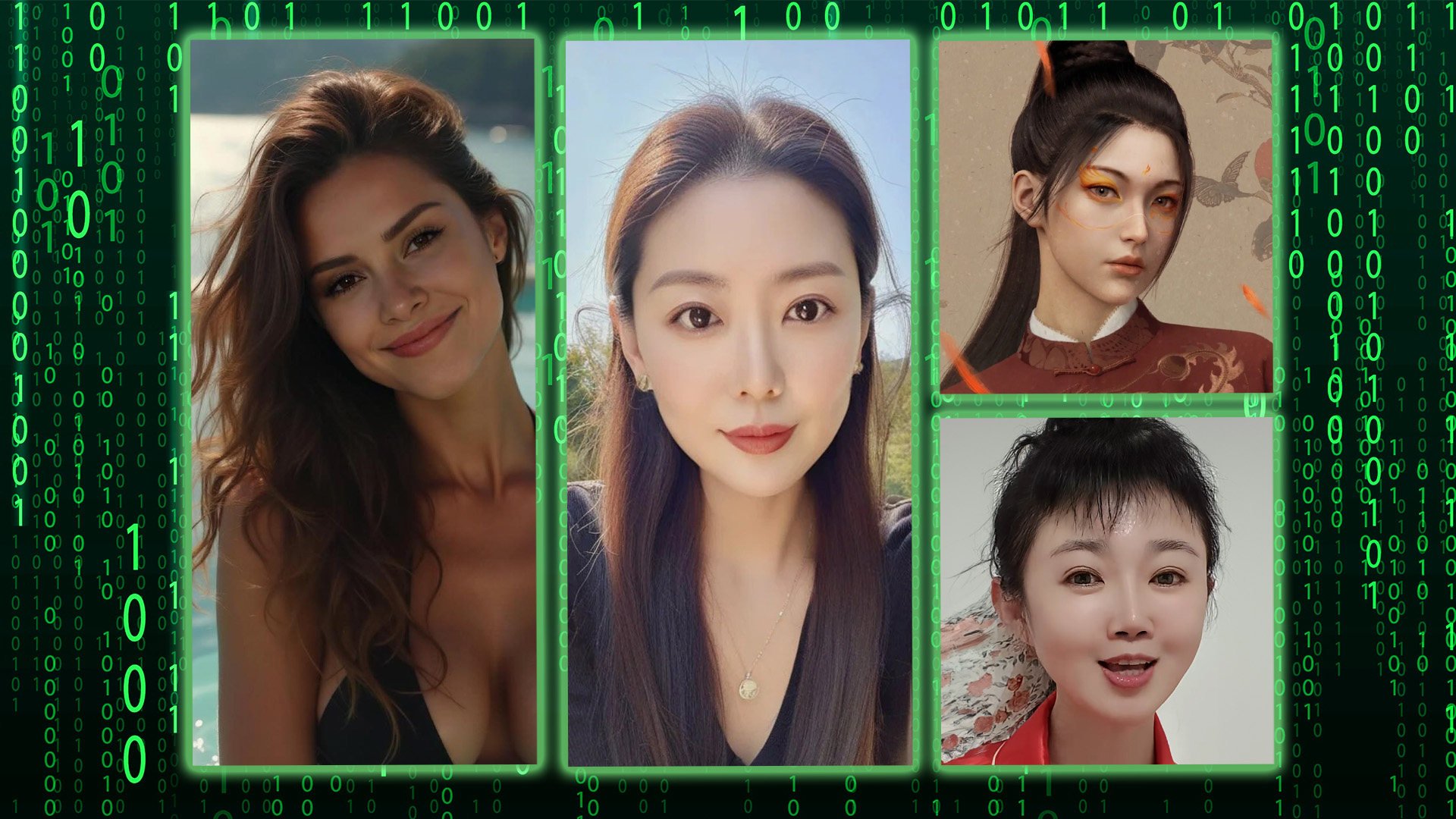 The Post runs the rule over four AI celebrities who are taking the online world by storm. Photo: SCMP composite/Shutterstock/Douyin/Xiaohongshu/IG@emilypellegrini