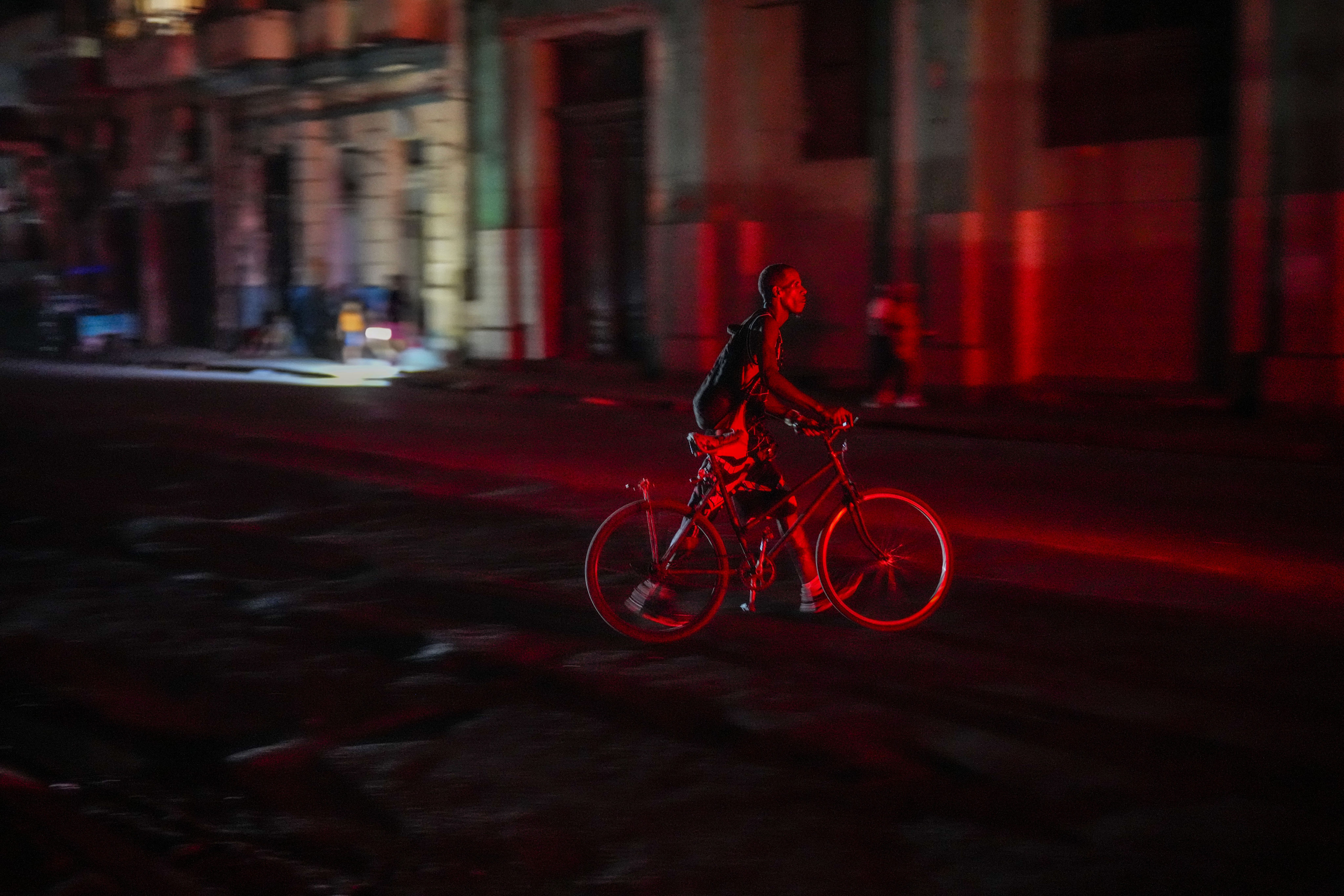 A blackout in Havana, Cuba, following the failure of a major power plant. Photo: AP