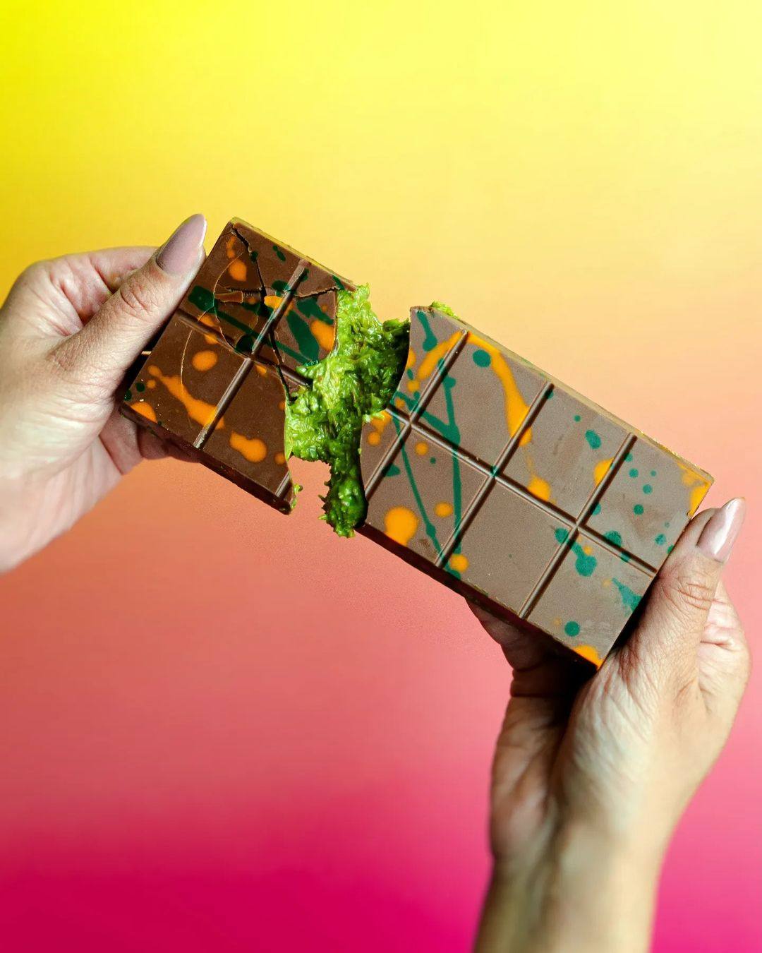 FIX Dessert Chocolatier’s pistachio-filled chocolate bar has inspired many imitations worldwide. Photo: Instagram/fixdessertchocolatier