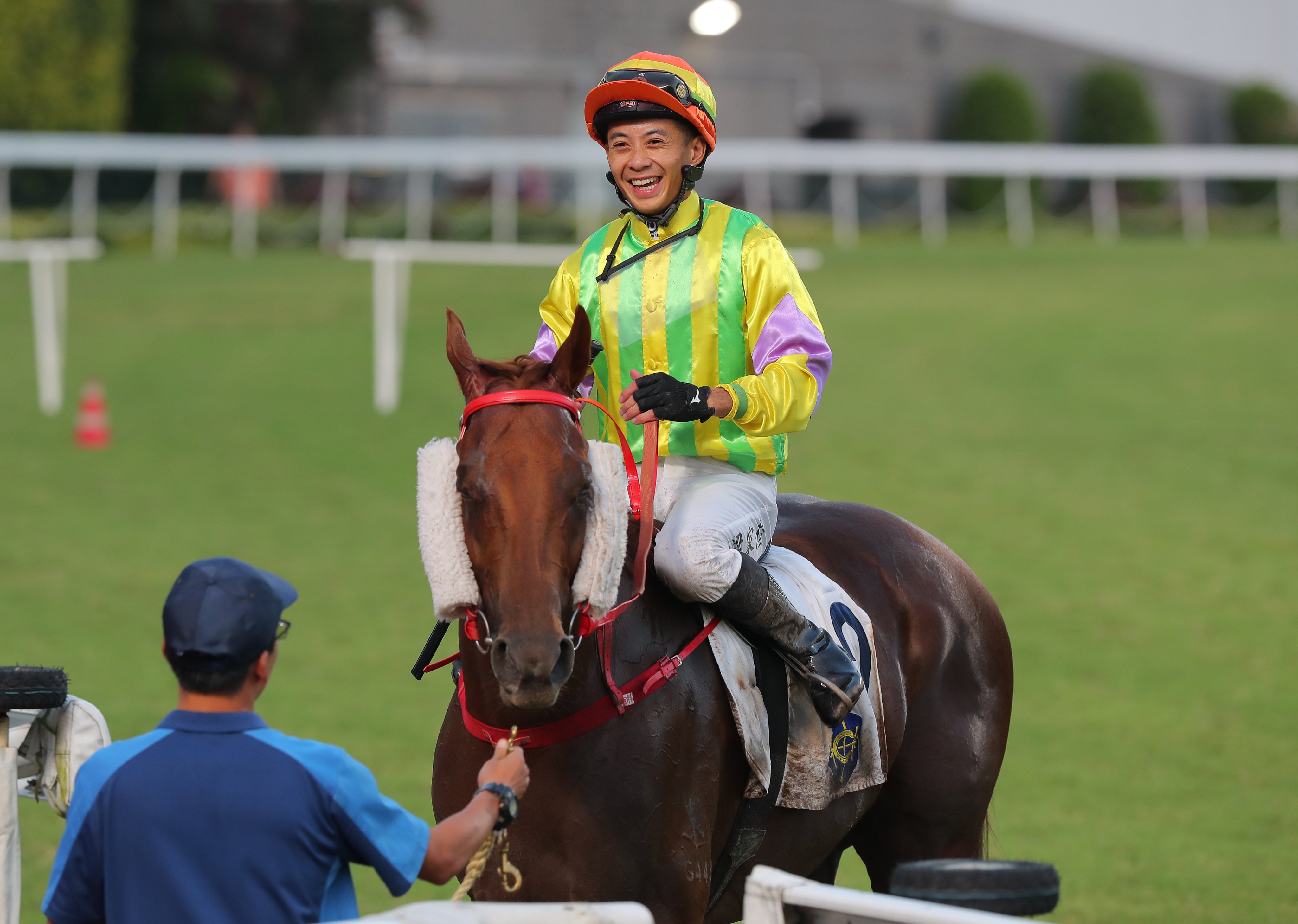 Derek Leung hopes to add to his solitary dirt win this season on Sword Point with five rides at Sha Tin on Wednesday night. Photos: Kenneth Chan