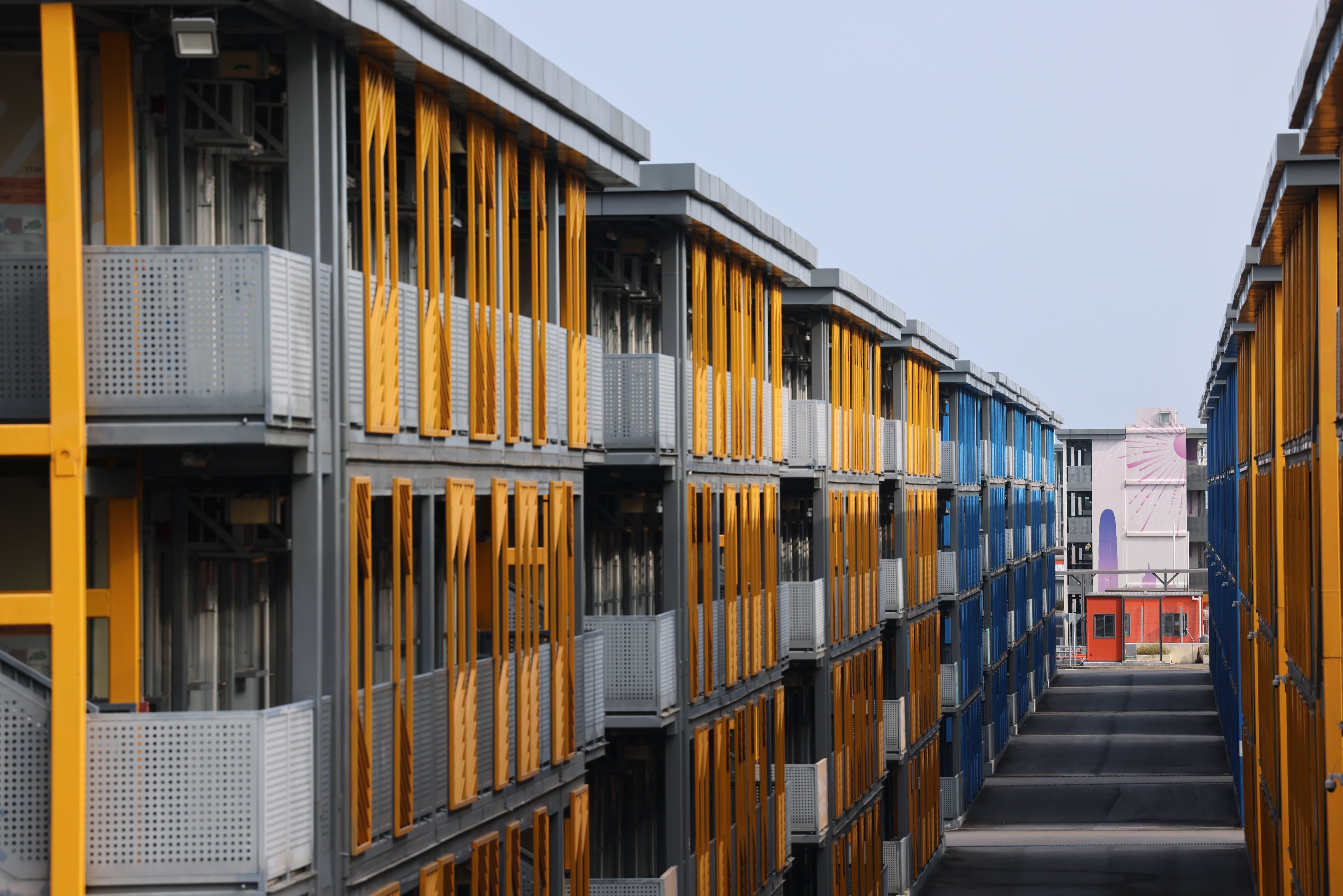 The unused Covid-19 isolation facilities in Kai Tak are set to be converted into a youth hostel. Photo: Jelly Tse