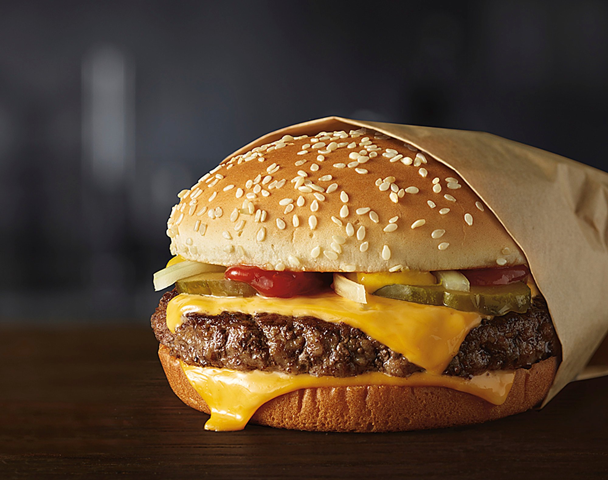 A McDonald’s Quarter Pounder burger. File photo: McDonald’s Corporation via AP