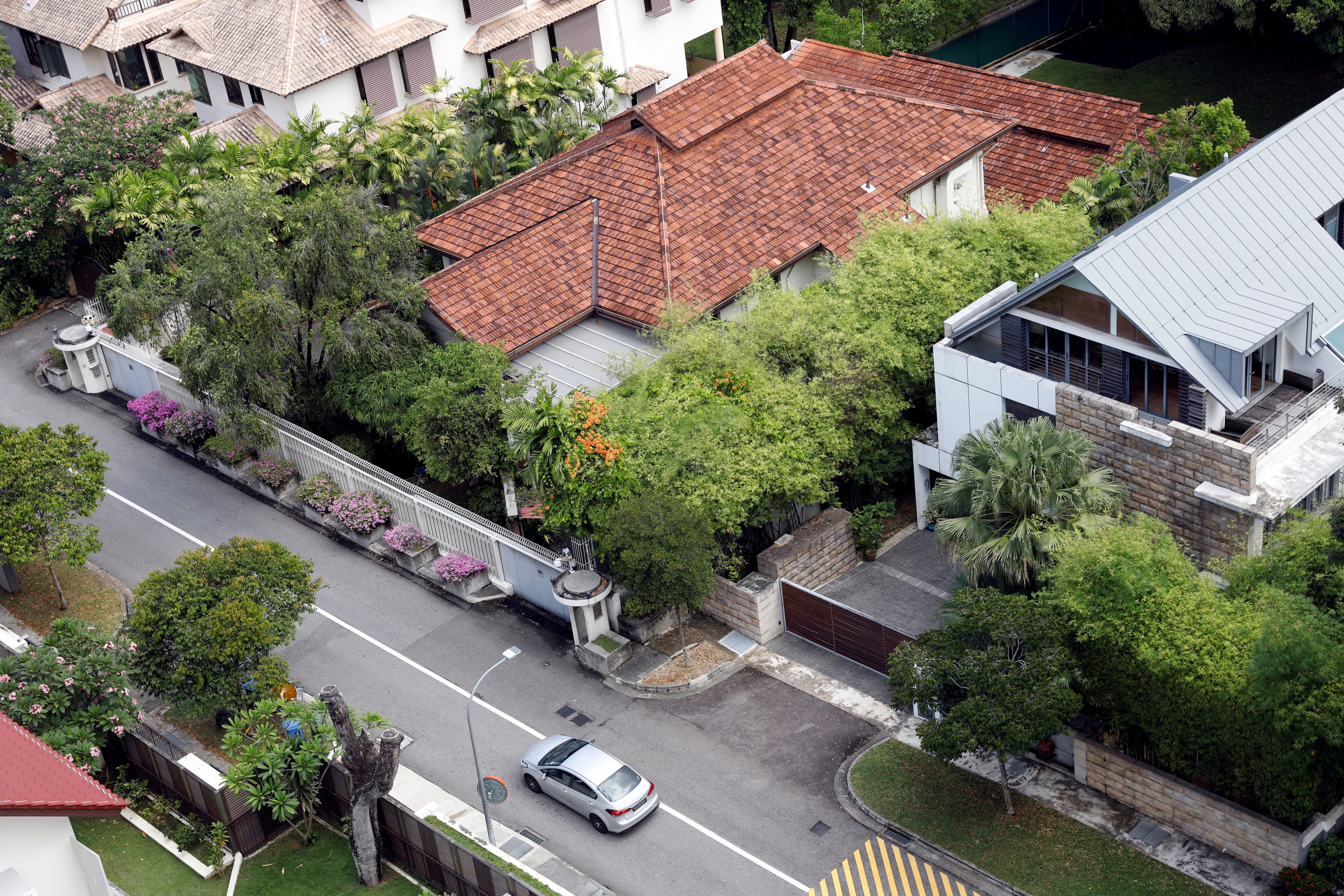 A view of former Prime Minister Lee Kuan Yew’s Oxley Road residence in Singapore. Photo: Reuters