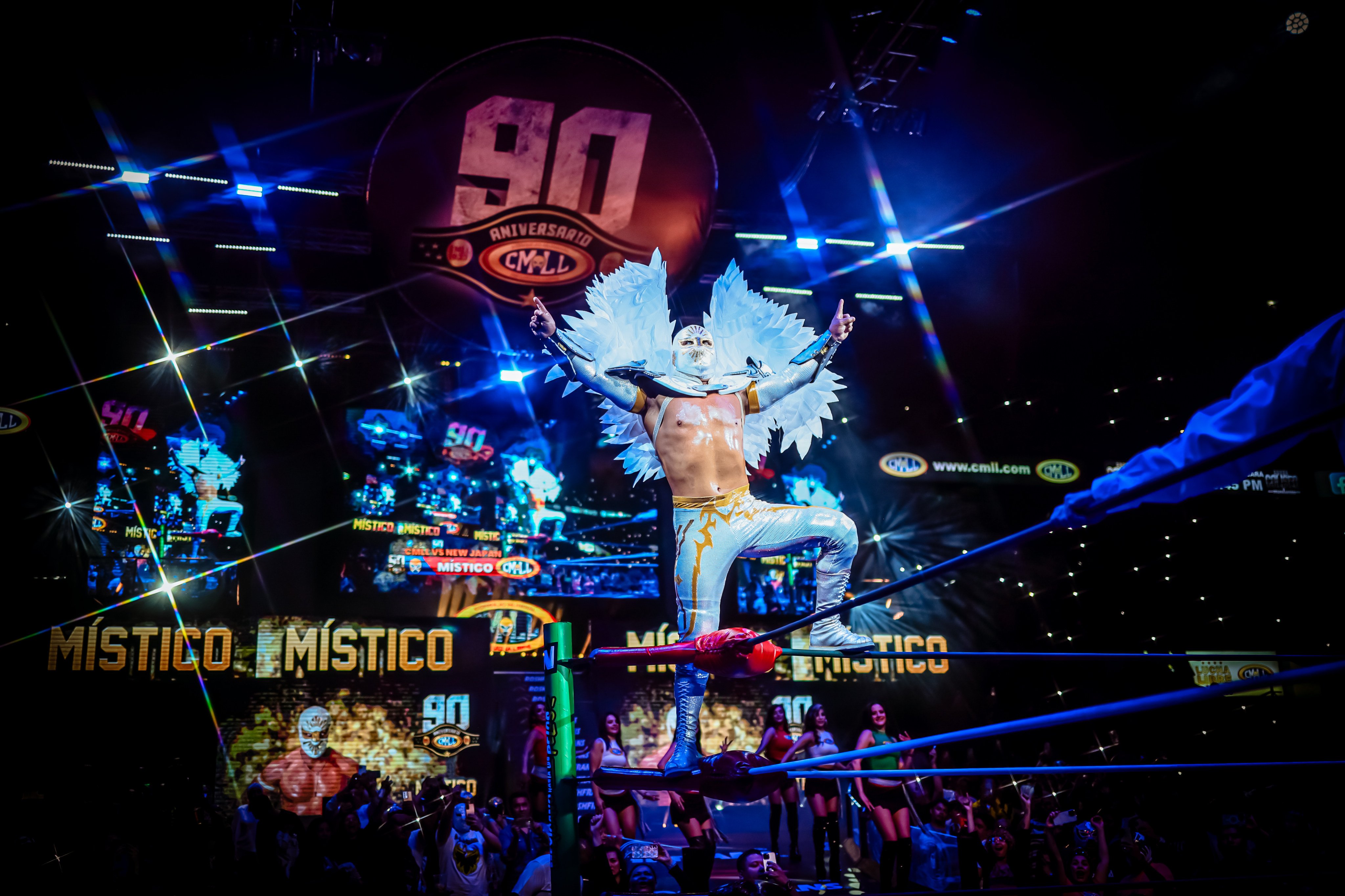 A wrestling match at the Arena Mexico. Photo: CMLL/Alexis Salazar