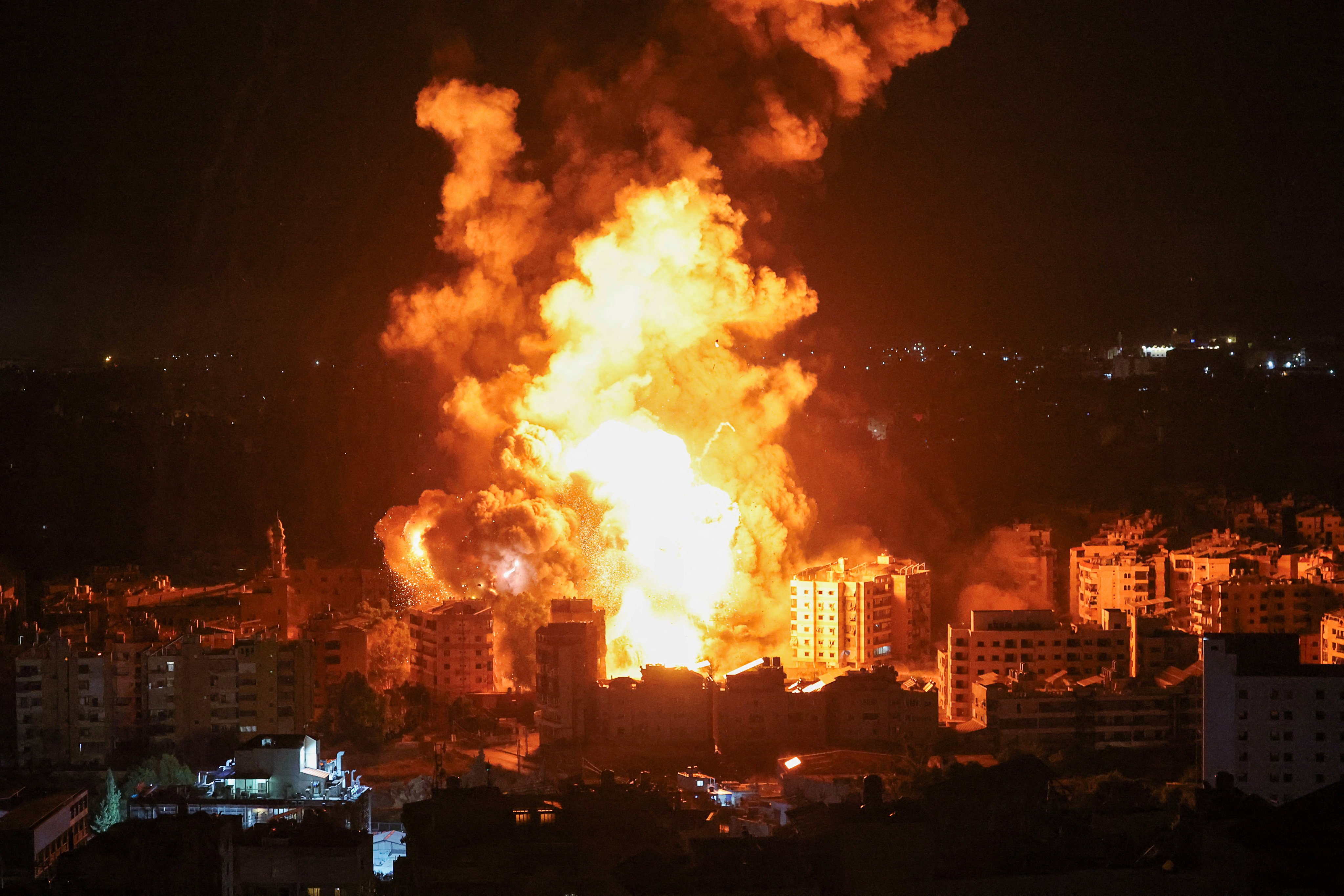 Smoke rises over Beirut’s southern suburbs after an Israeli strike. Photo: Reuters