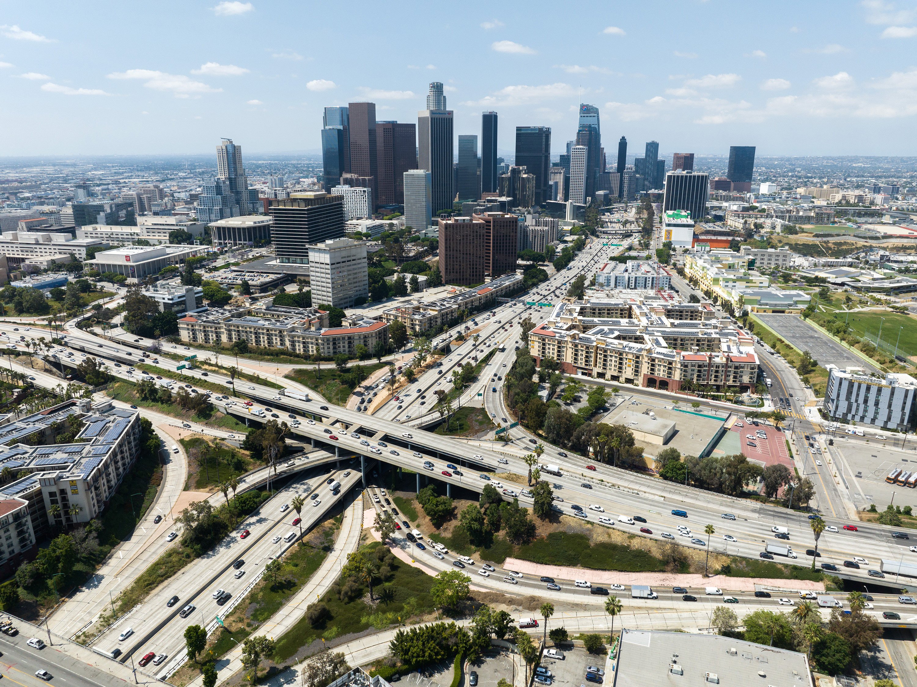 Los Angeles’ sprawling road network will pose a different transport challenge from the issues faced by previous Olympic hosts, Paris. Photo: TNS