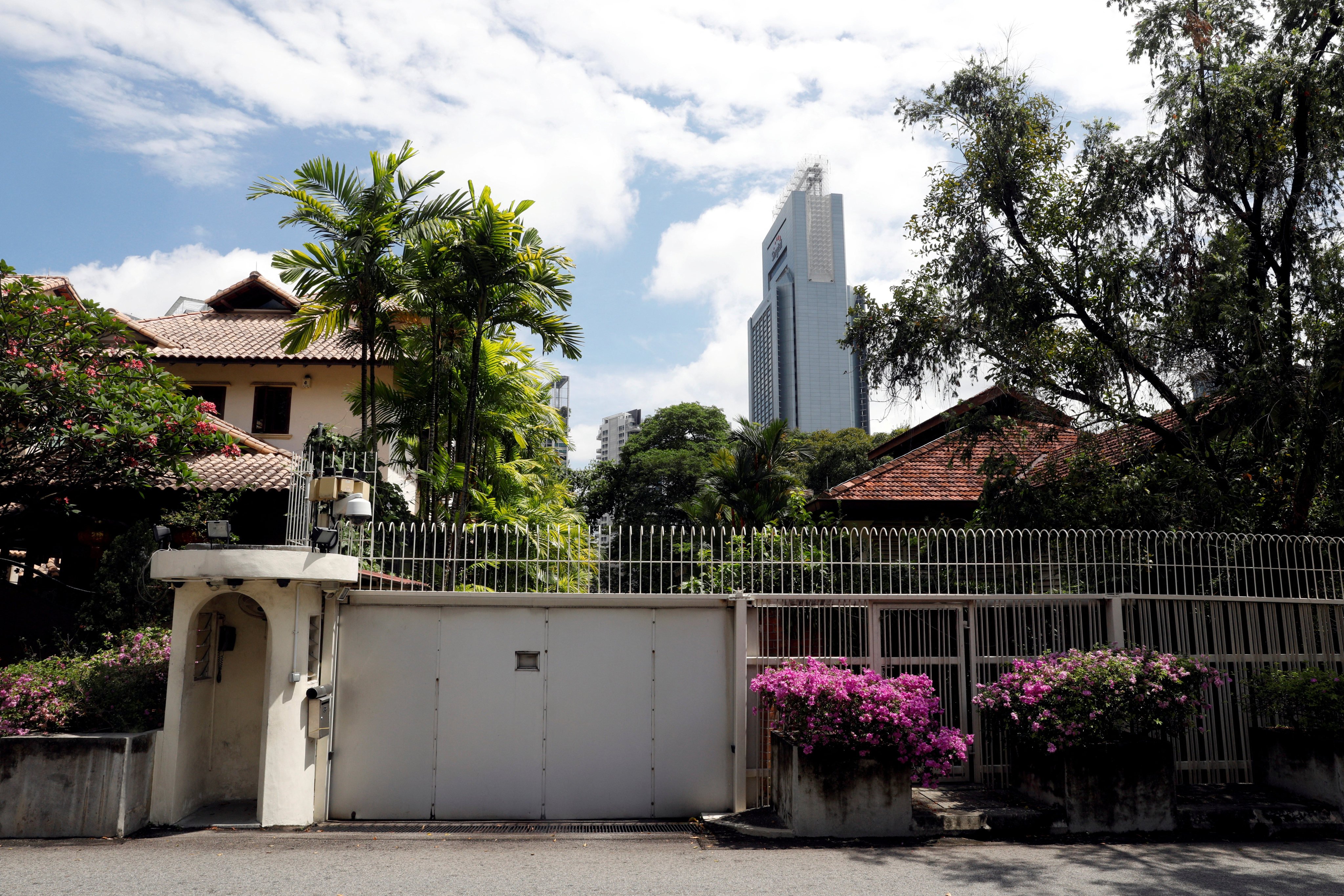 A view of 38 Oxley Road, the residence of Singapore’s founding prime minister Lee Kuan Yew. Photo: Reuters